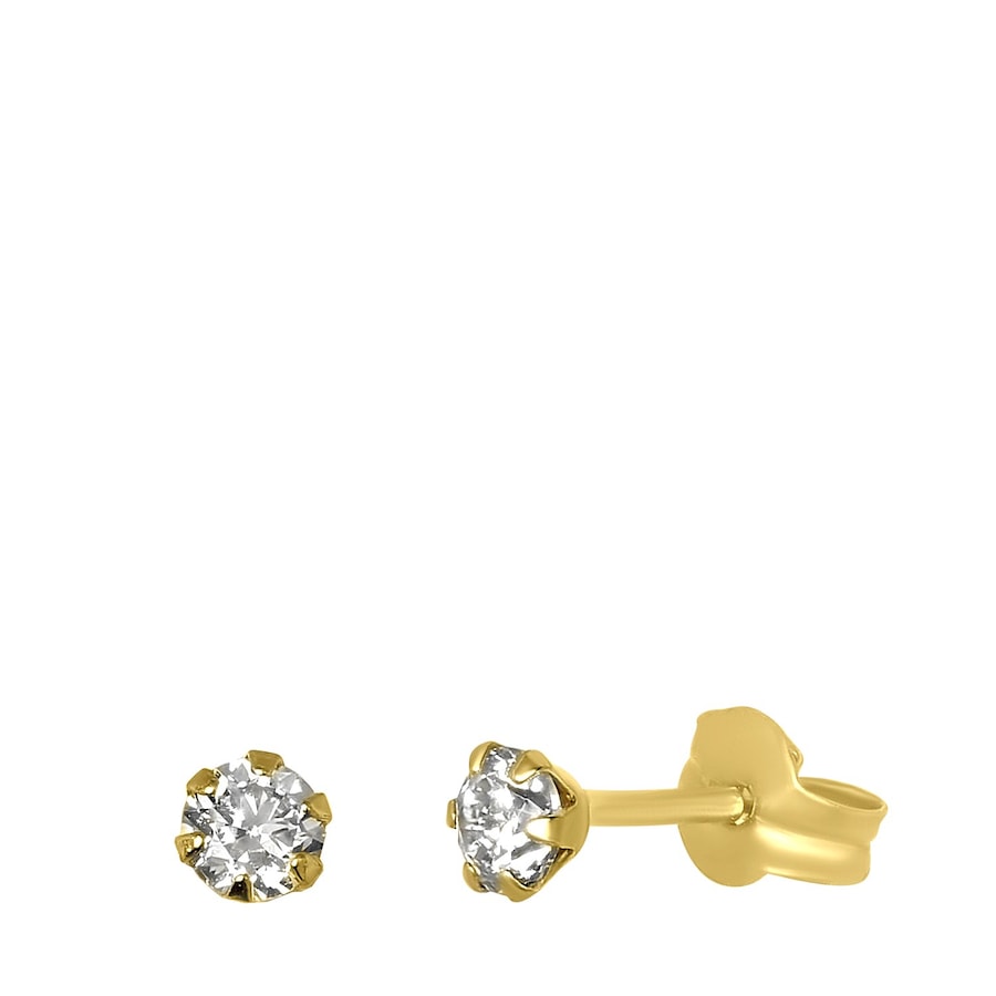 Lucardi Ohrringe 585 Gold - goldfarbig Damen