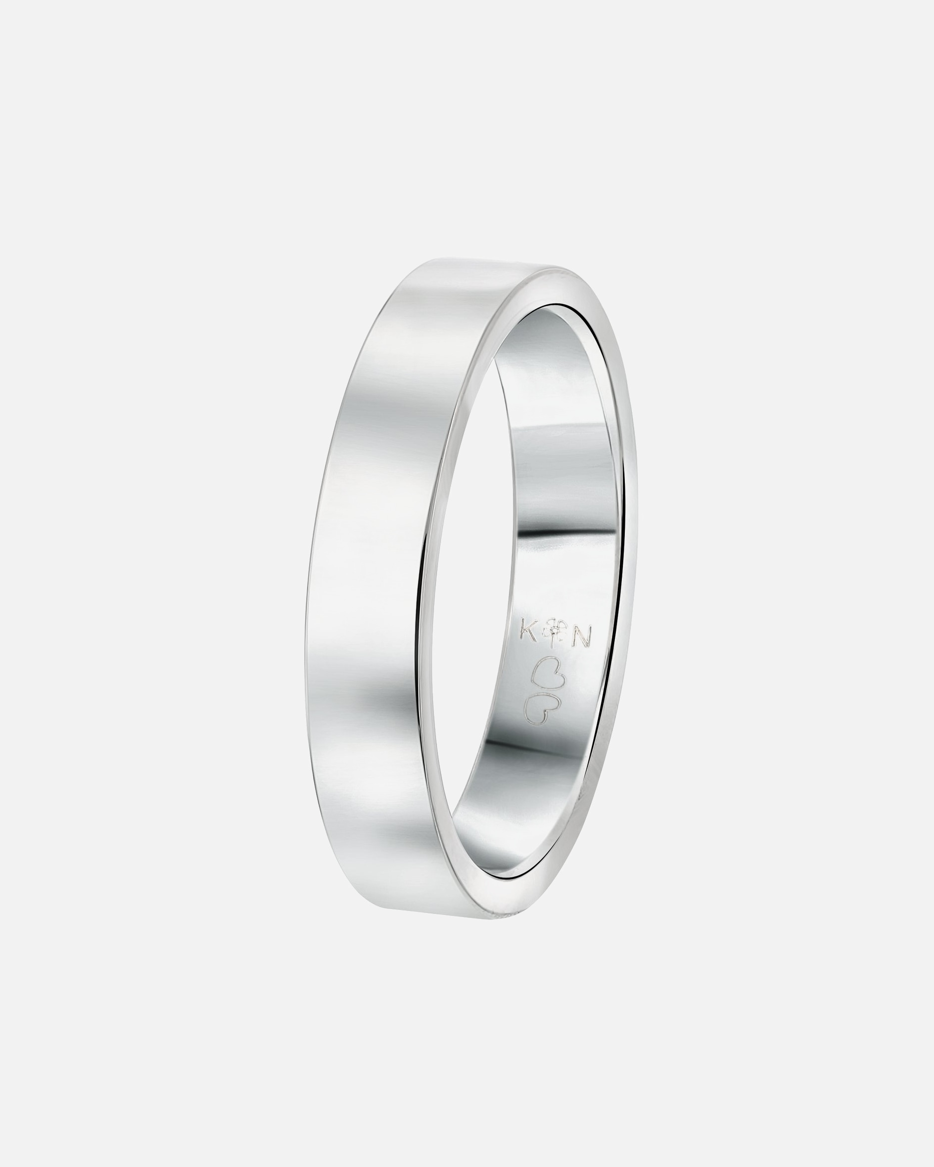 Ring für Männlich Lucardi Ringe 'Chicago' Stahl - silbern 69mm