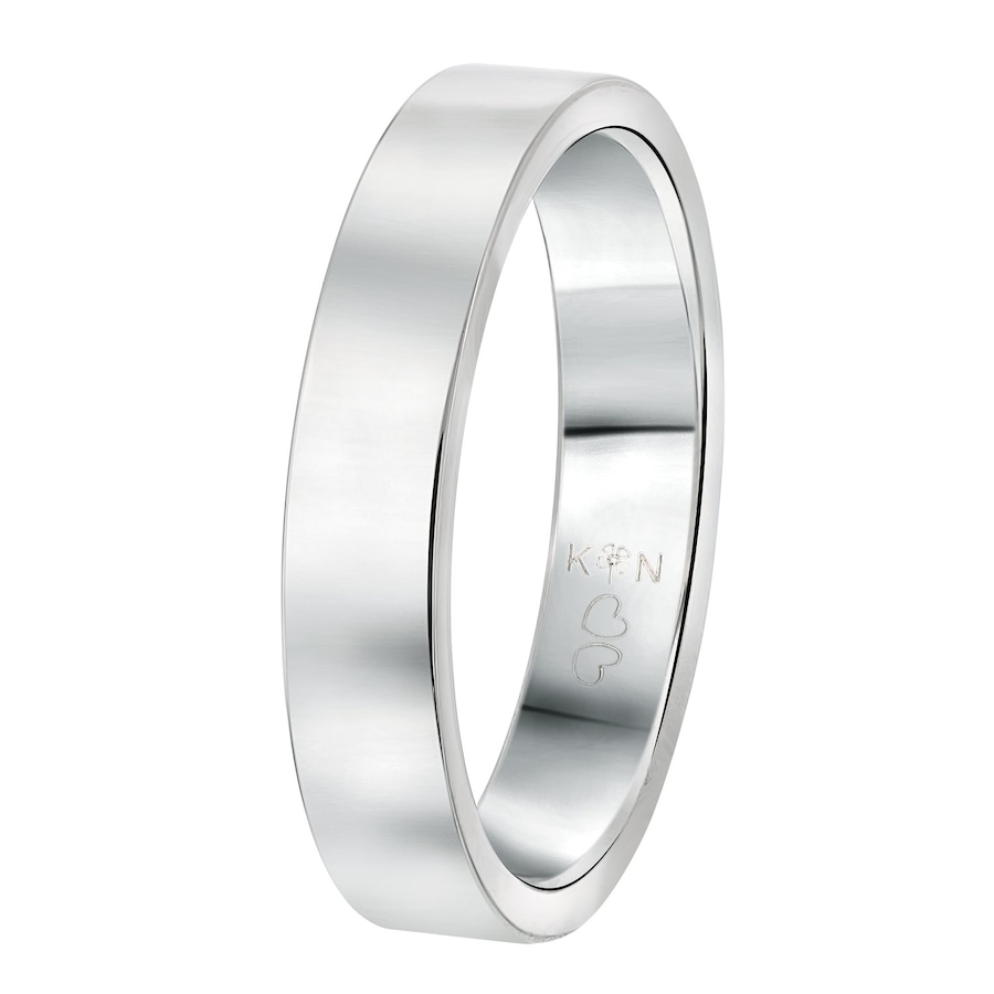 Lucardi Ringe 'Chicago' Stahl - silbern 58mm Herren