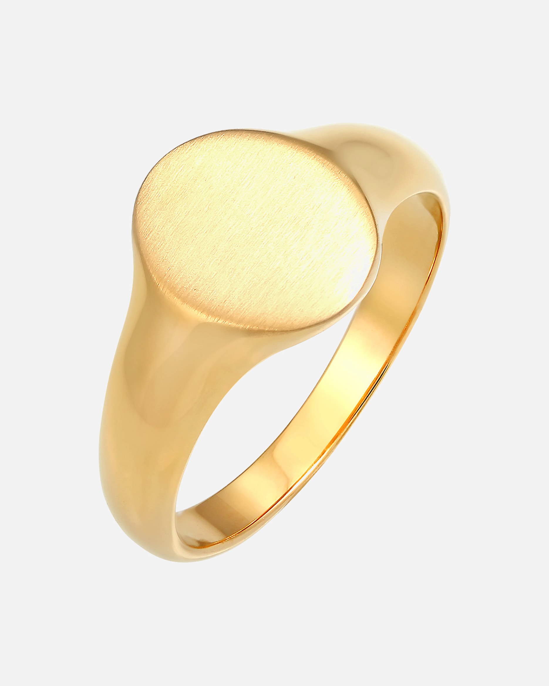 Ring für Männlich KUZZOI Basic Cool Siegelring Herren Matt 925 Silber 56