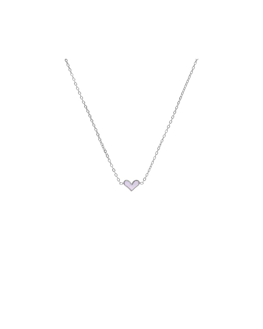 Lucardi Halskette Stahl 45 cm - Silberfarbig Silber Damen