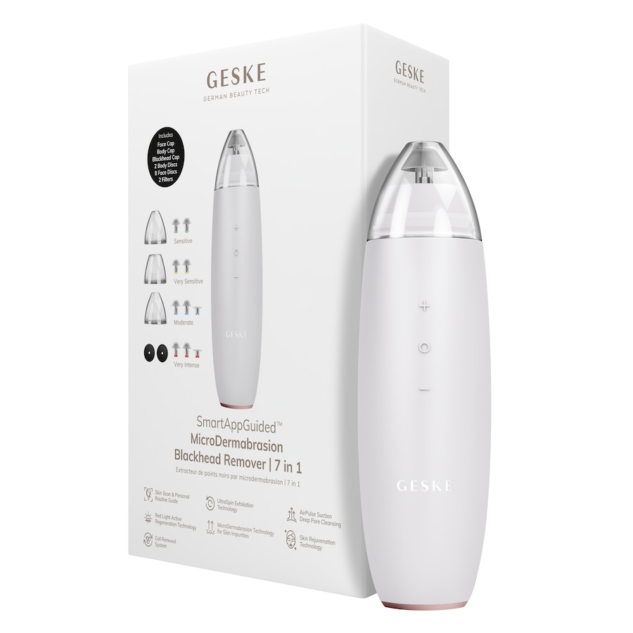 GESKE SmartAppGuided MicroDermabrasion Blackhead Remover | 7 in 1 Starlight
