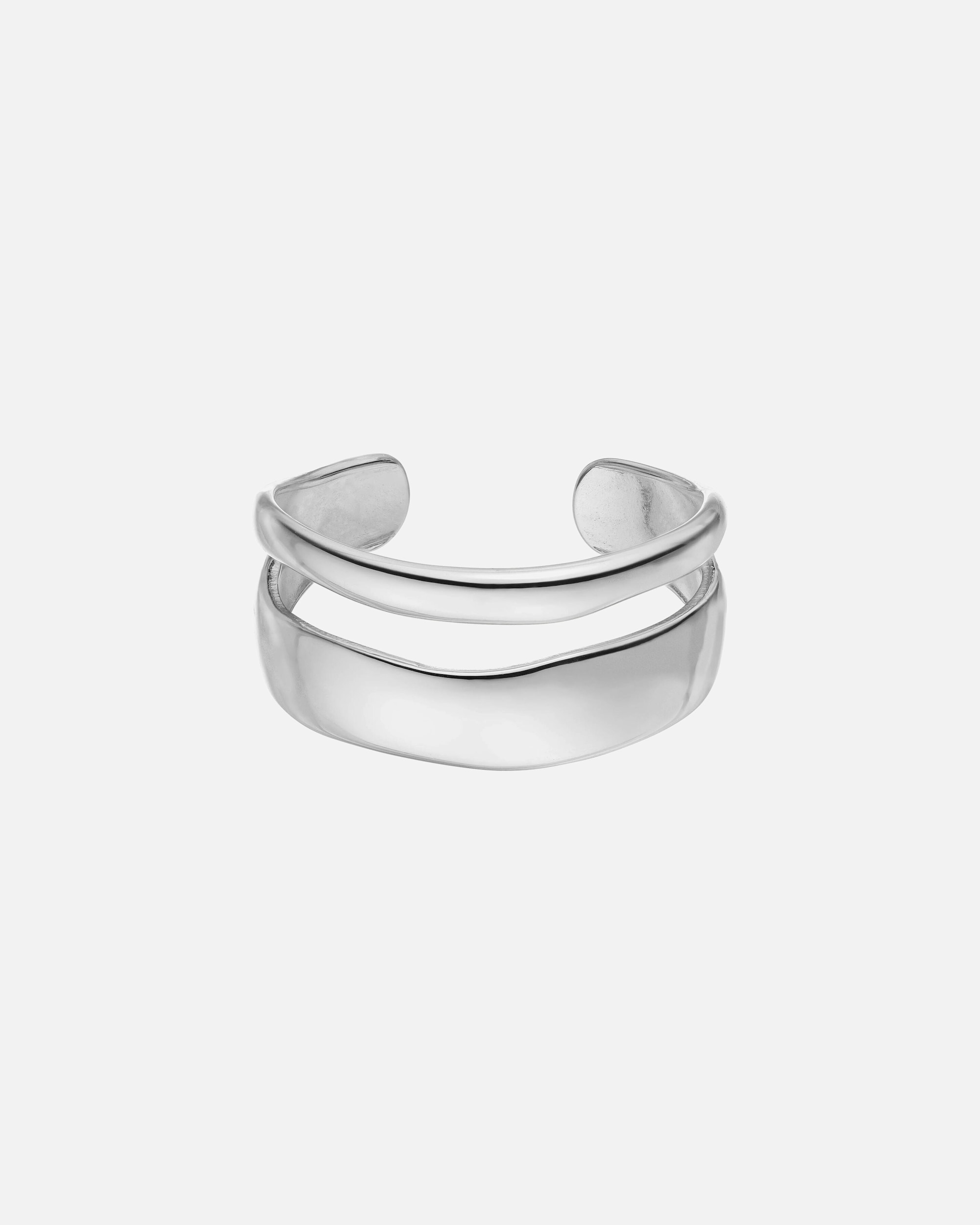 Ring für Weiblich Purelei Twin Tides Ring 100% Edelstahl Silber