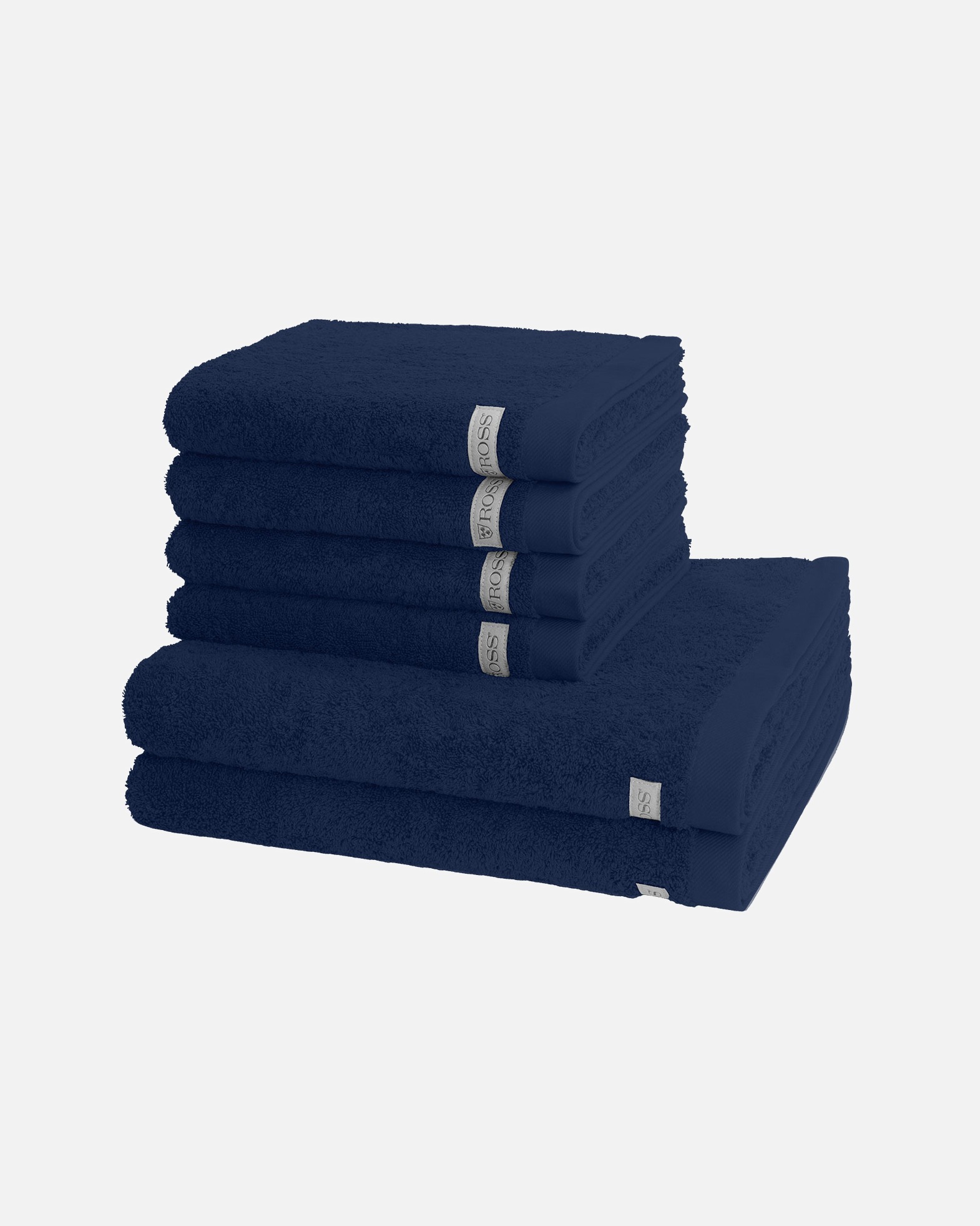Handtuch für Unisex ROSS Handtuch-Set Sinfonie (6-teilig) Denim