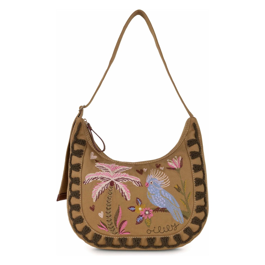 Oilily Embroidery Schultertasche antelope Braun Damen