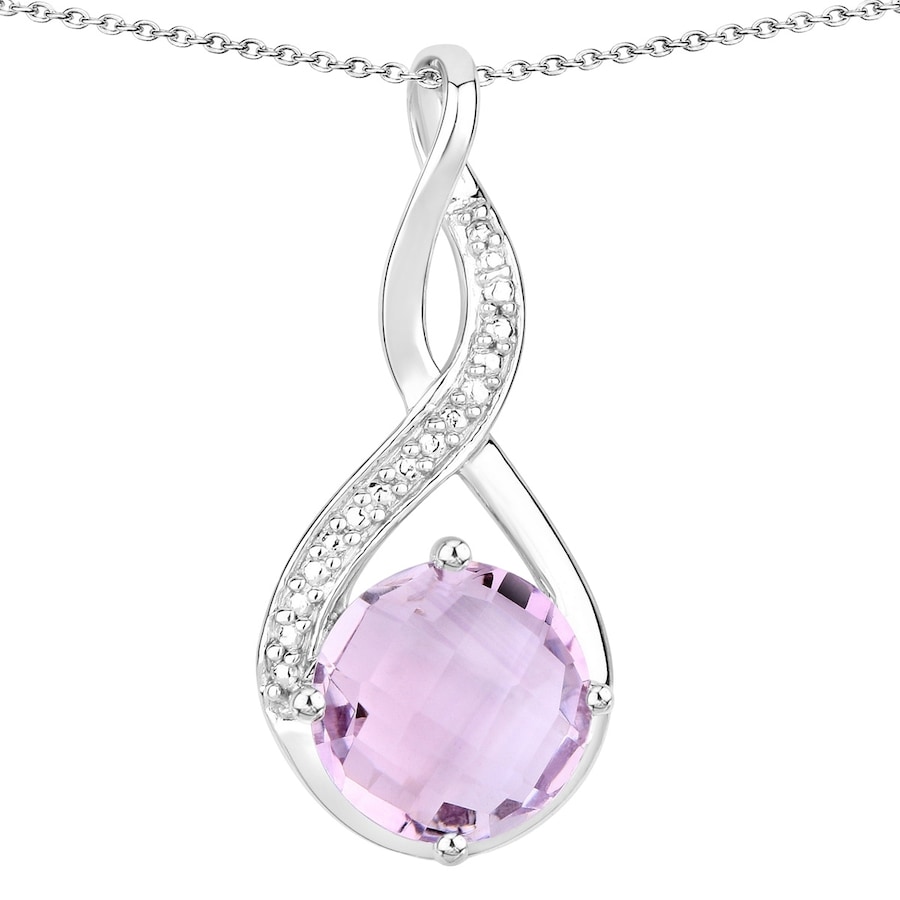 Rafaela Donata Kette Sterling Silber Kristallquarz in Amethyst Damen