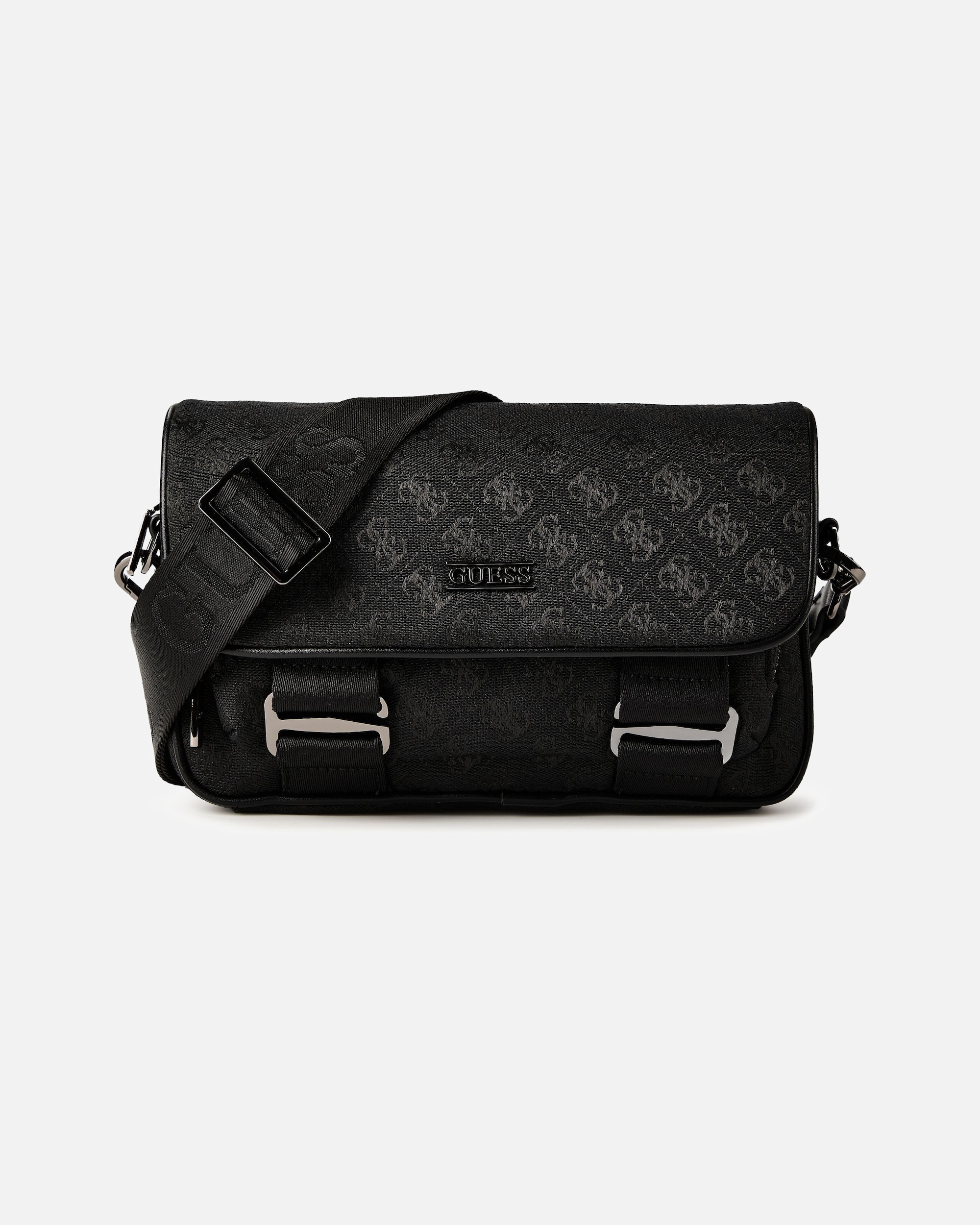 Tasche für Männlich Guess Boston Messenger 23 cm dark black