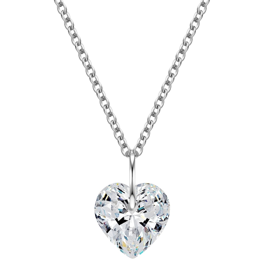 Rafaela Donata Halskette Herz aus Sterling Silber in mit Zirkonia 42,0 cm Basiskette + 5,0 Verlängerung Damen