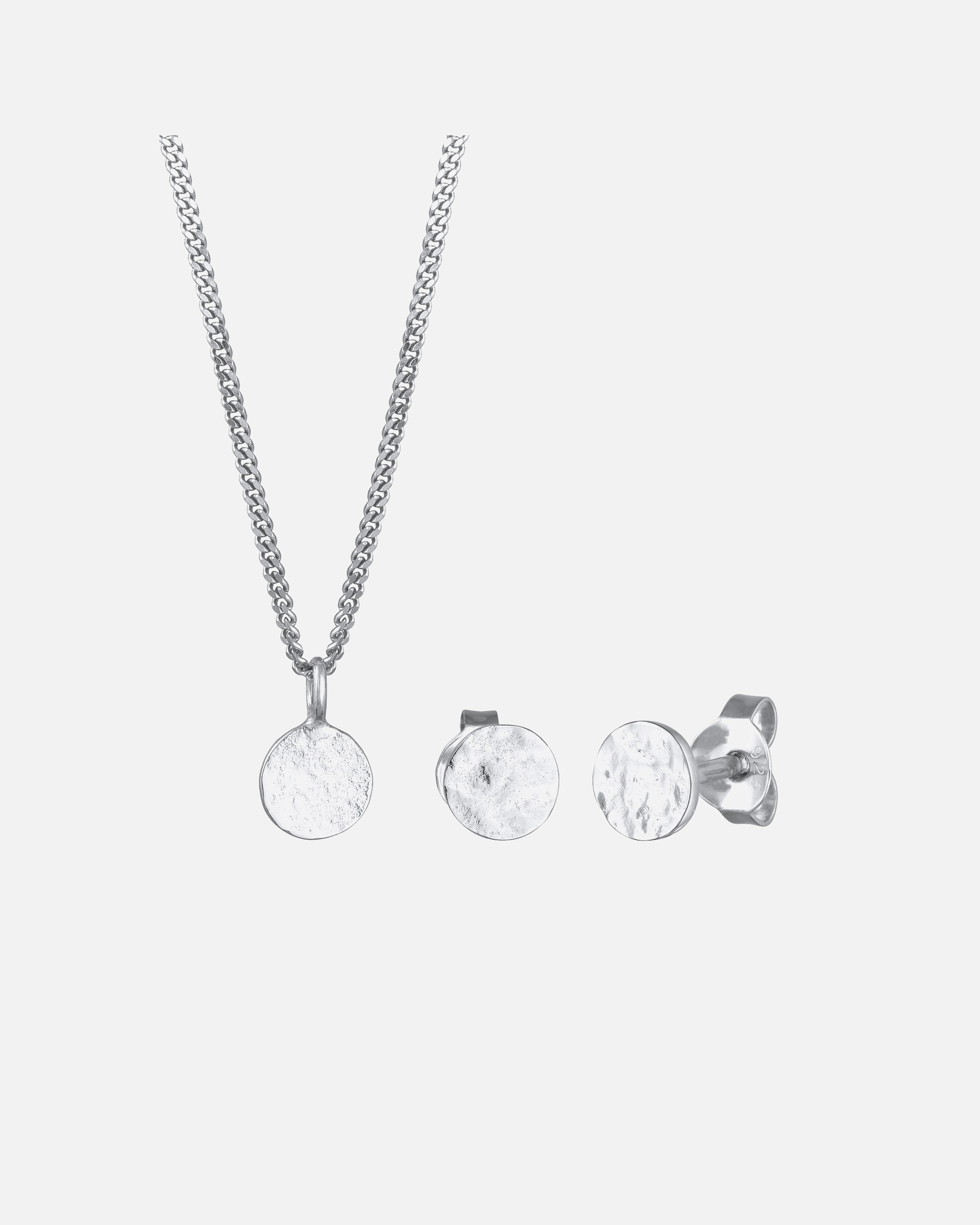 Schmuck für Weiblich Elli Elli Schmuckset Elli Schmuckset Kette und Ohrringe Plättchen 925 Silber silberfarben