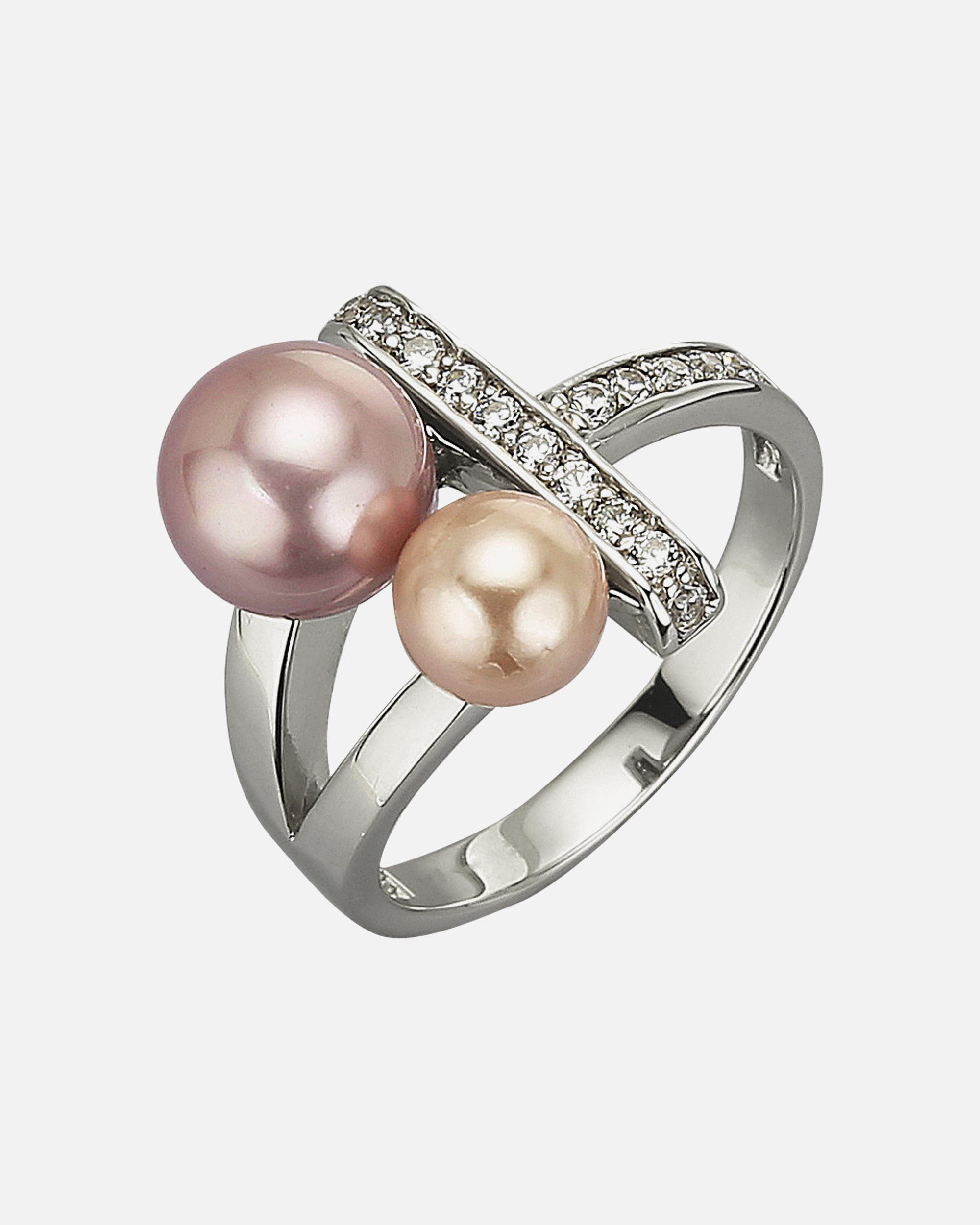 Ring für Weiblich Zeeme Ring 925/- Sterling Silber Zirkonia weiß 066 (21,0)