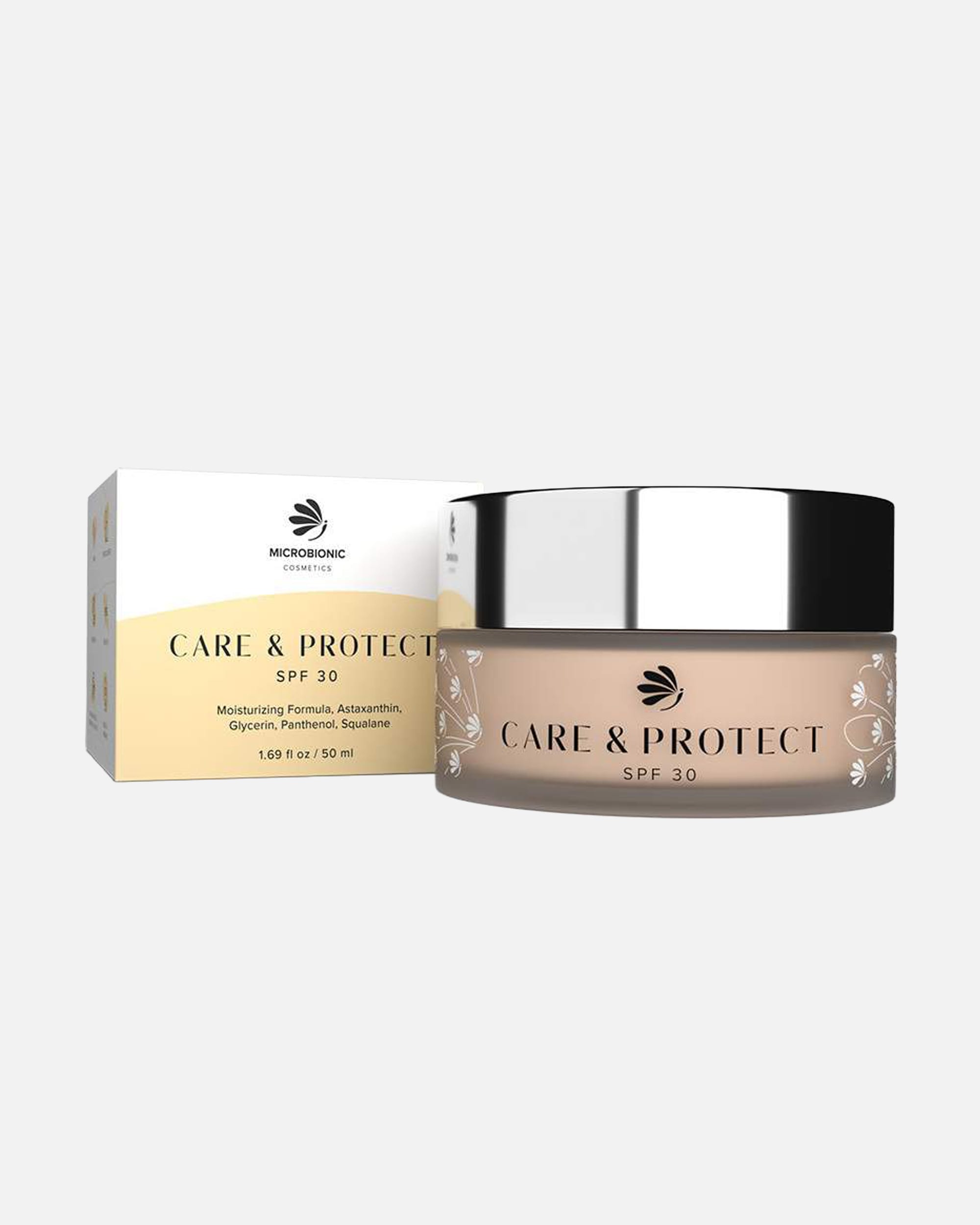 Tagescreme für Unisex MICROBIONIC Default Brand Line Care & Protect Gesichtscreme mit SPF 30 50 ml