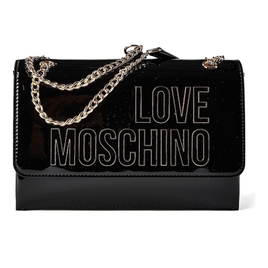 Love Moschino Enameled Logo Schultertasche black Schwarz Damen