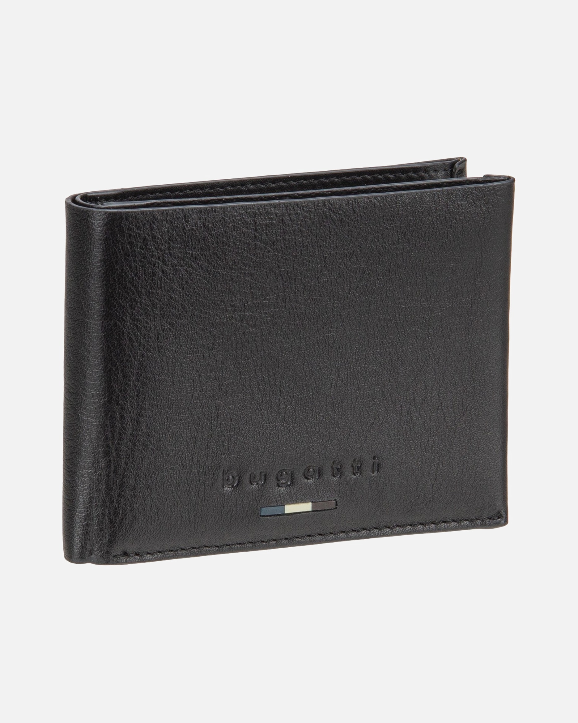 Portemonnaie für Männlich Bugatti Geldbörse Romeo Wallet With Flap Black