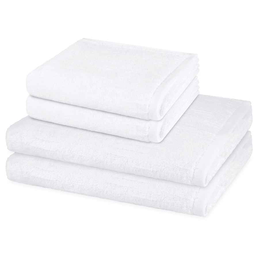 ROSS Handtuch-Set Premium (4-teilig) Weiß Weiss