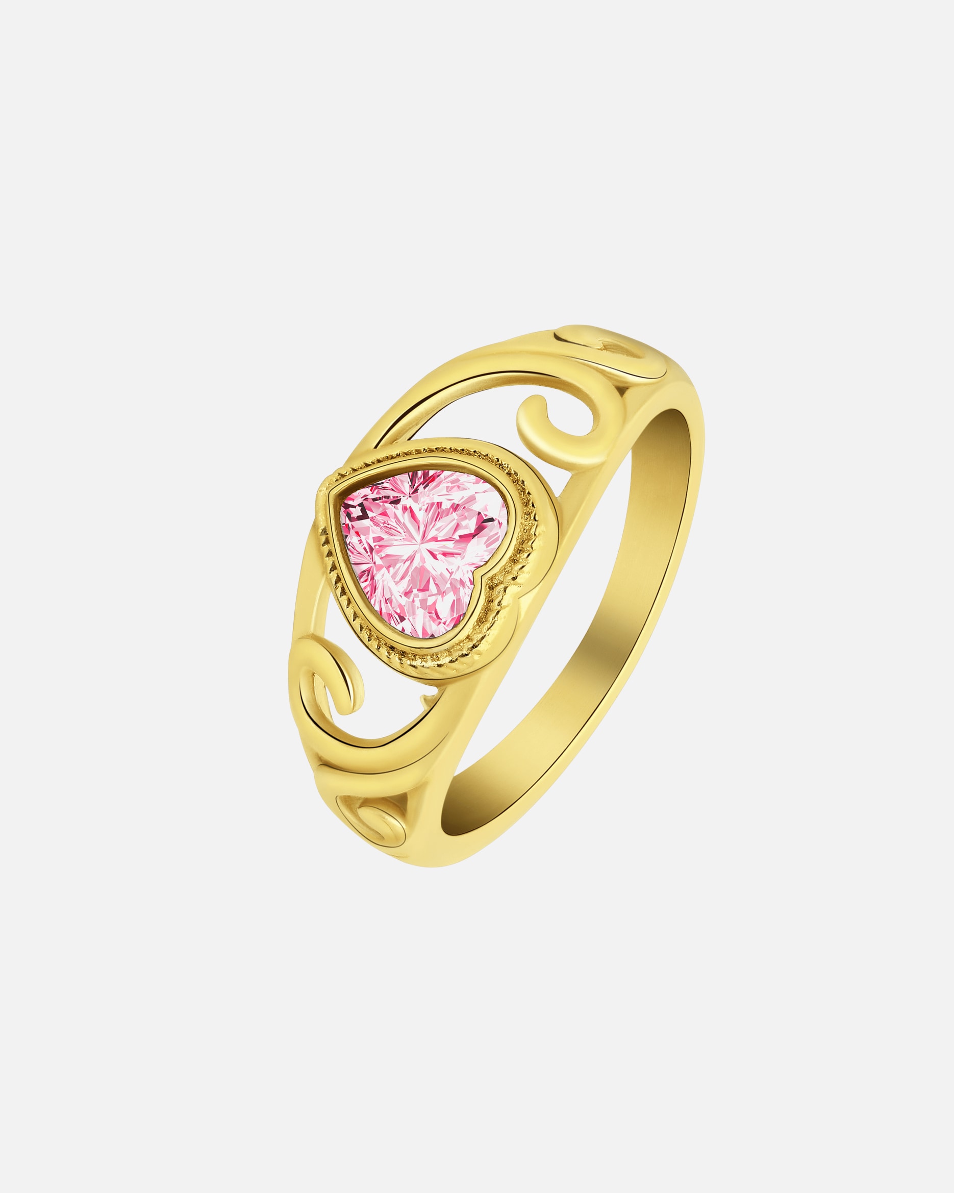 Ring für Weiblich Lucardi Ringe Stahl Rosa - 66mm