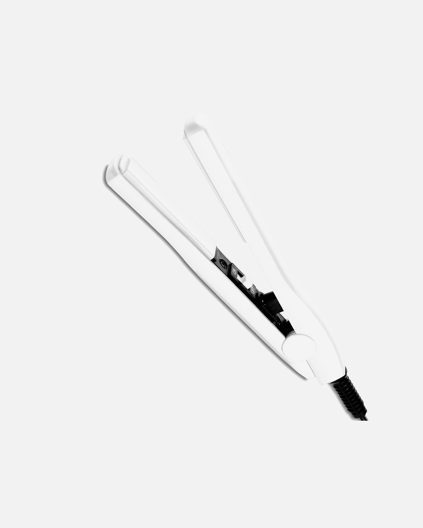 Glätteisen für Weiblich Italian Design Mini Weiss Styler Laser Keramik Mini Weiss Styler Laser Keramik