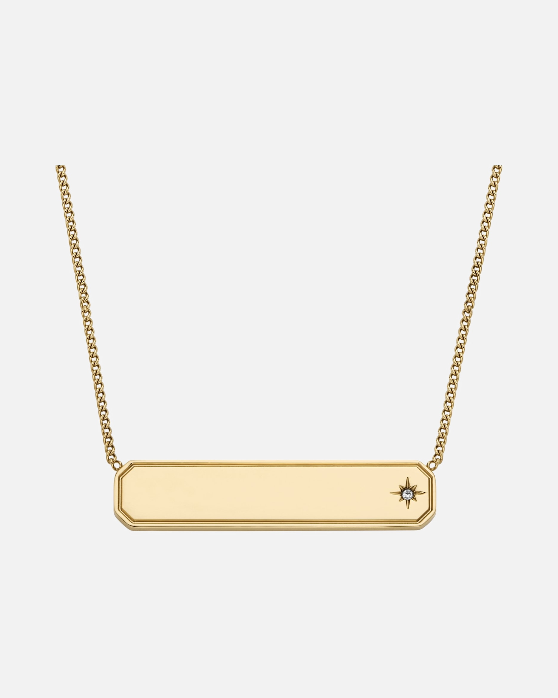 Halskette für Weiblich Fossil Kette Edelstahl One Size