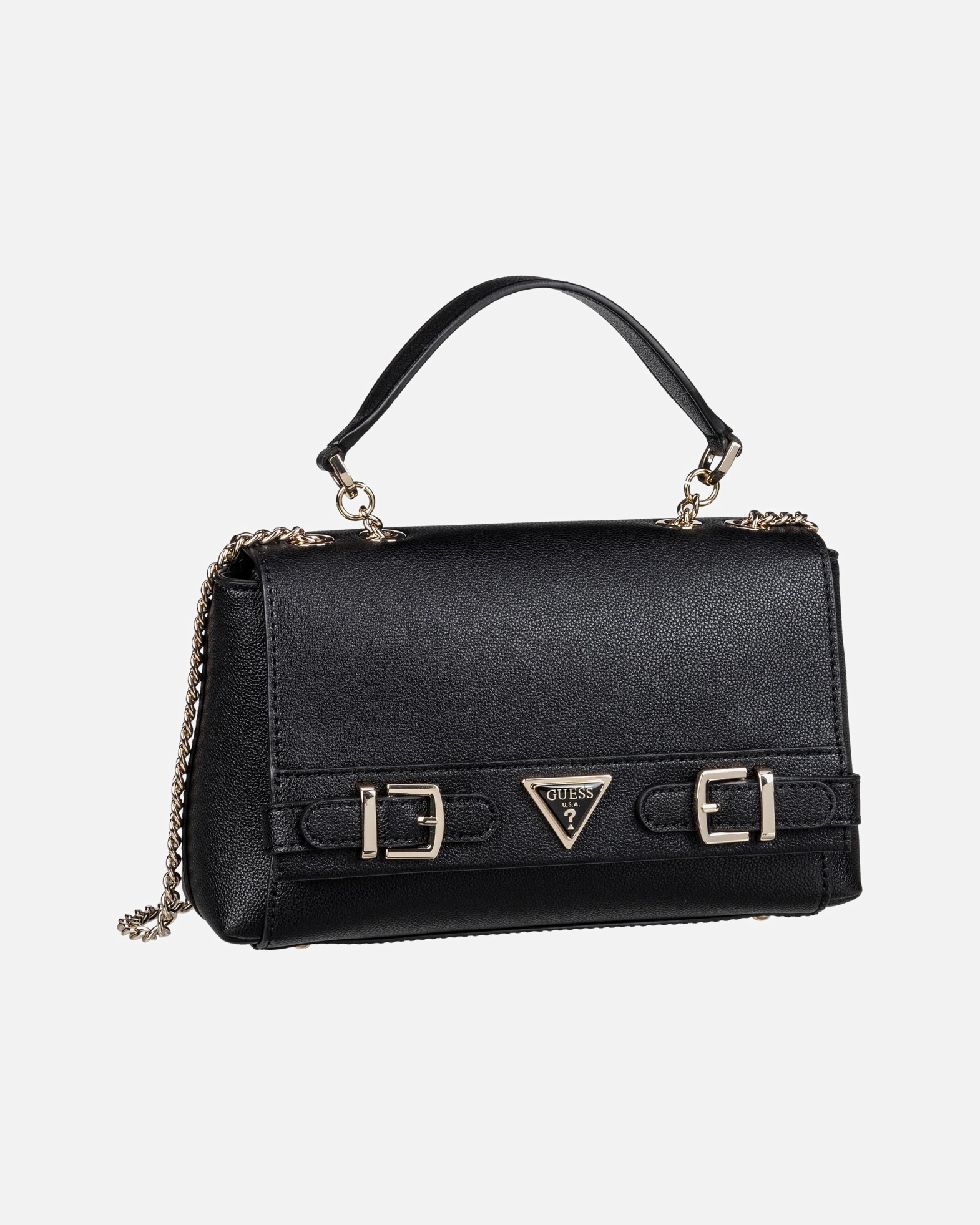 Umhängetasche für Unisex Guess Bodybag Eco Ali Convertible Flap Black