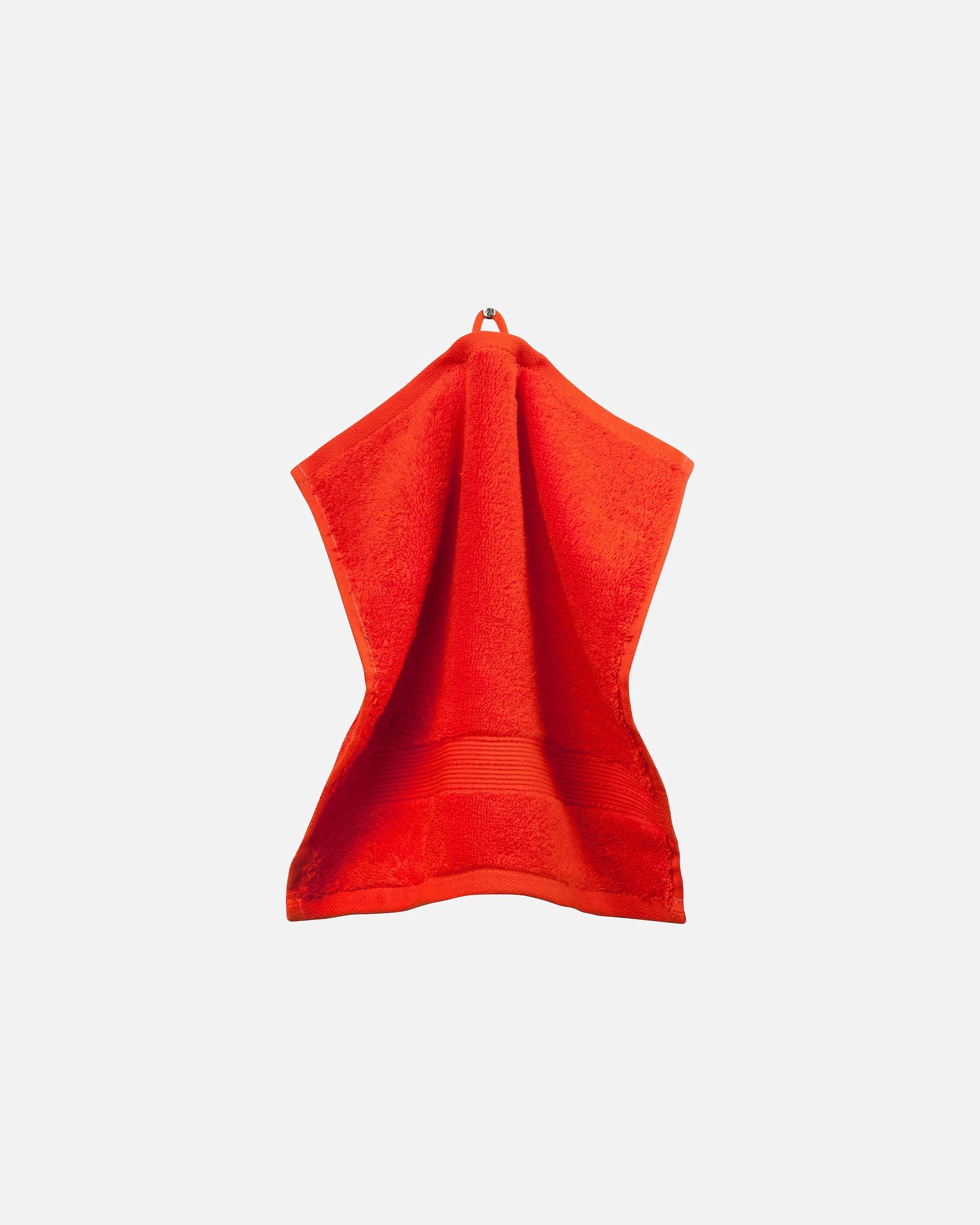 Handtuch für Unisex grace grand spa Seiflappen 3er-Pack mit breiter Webbordüre rot