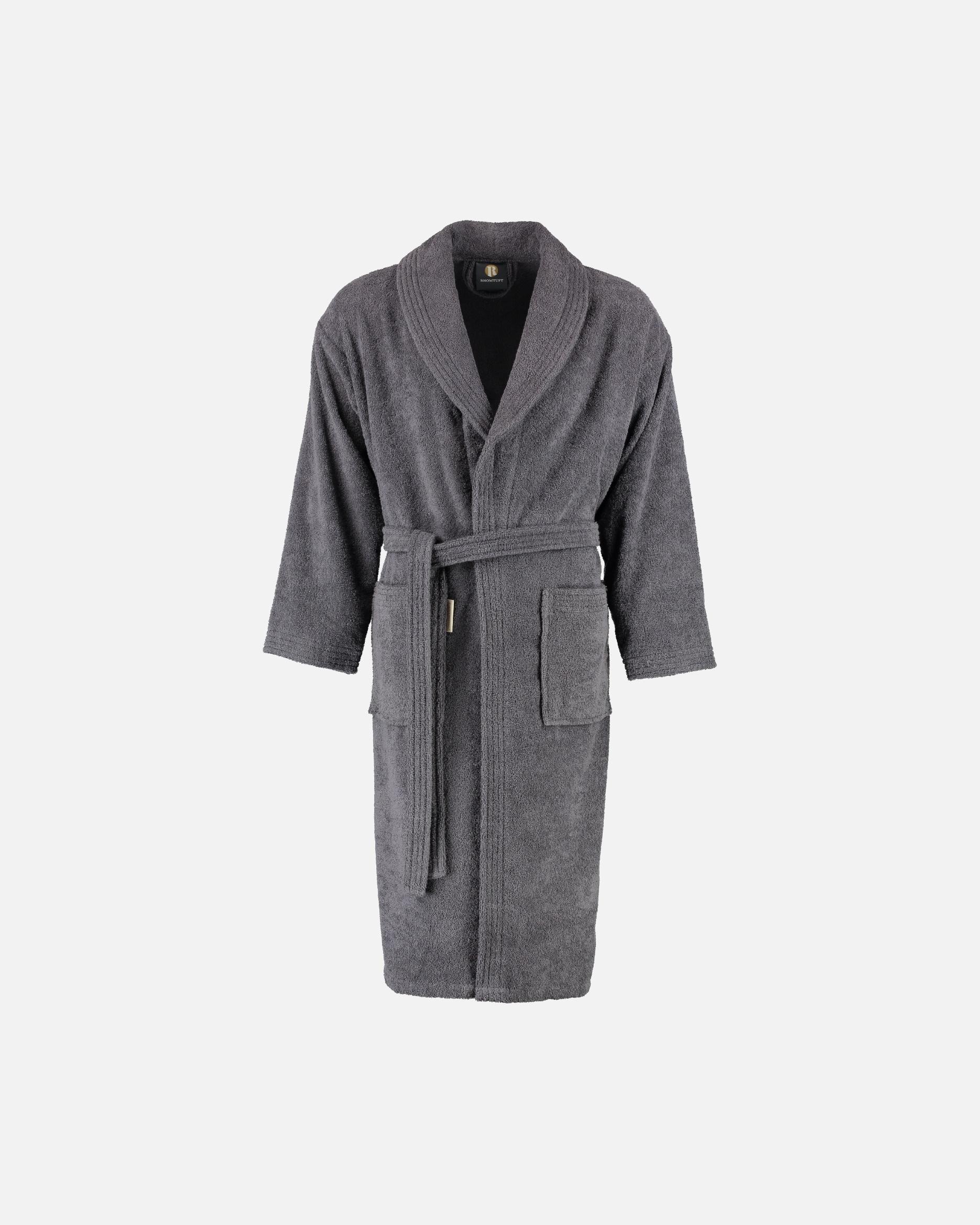 Bademantel für Unisex Rhomtuft Rhomtuft Bademäntel unisex Schalkragen Sir & Lady zinn - 02 M