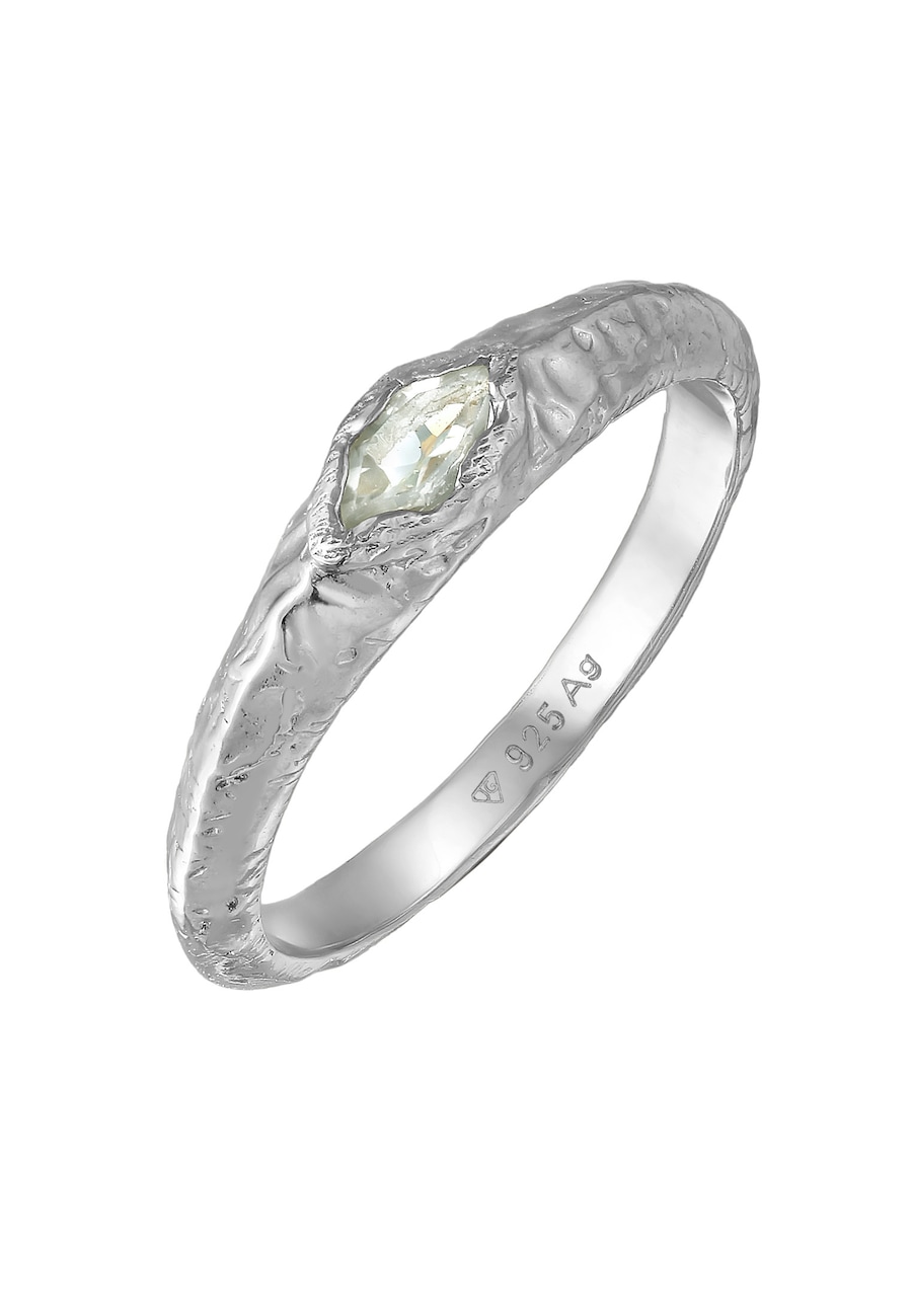 Haze & Glory Amethyst Hellgrün Raue Struktur 925 Sterling Silber 54