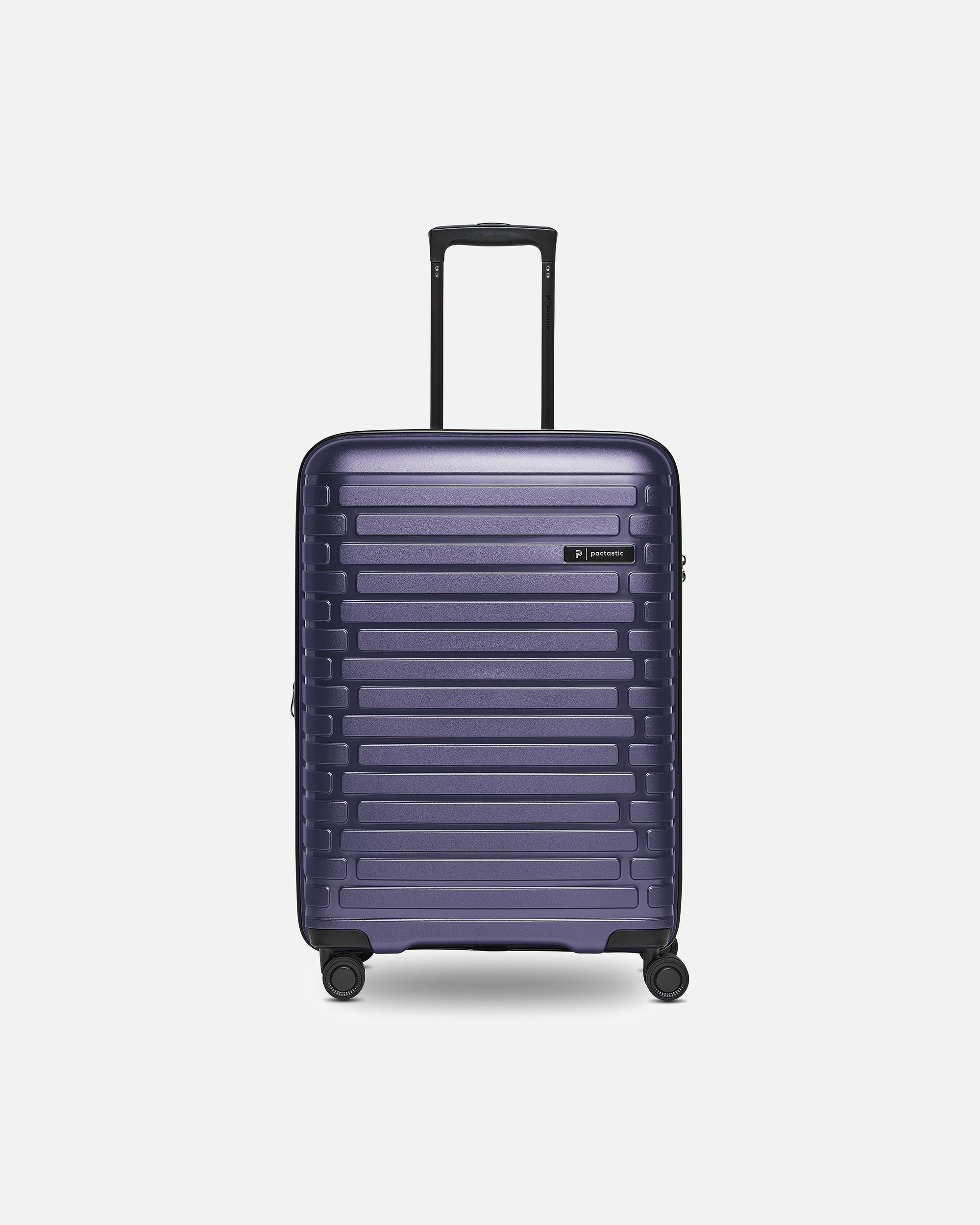 Koffer für Männlich Pactastic Collection 04 THE MEDIUM + 4 Rollen Trolley M 66 cm mit Dehnfalte purple-metallic