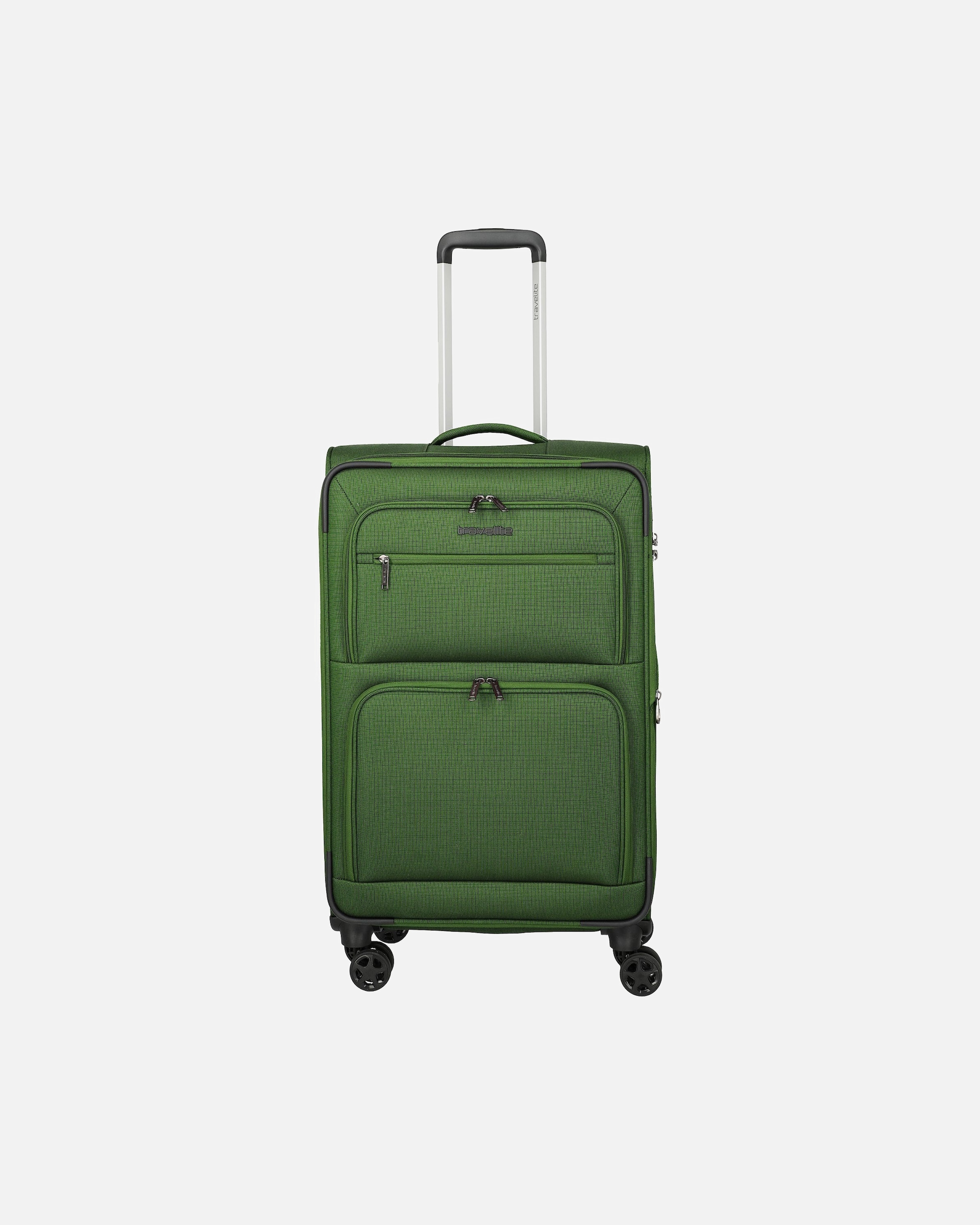 Trolley für Männlich Travelite Cubis 4 Rollen Trolley M 72 cm green
