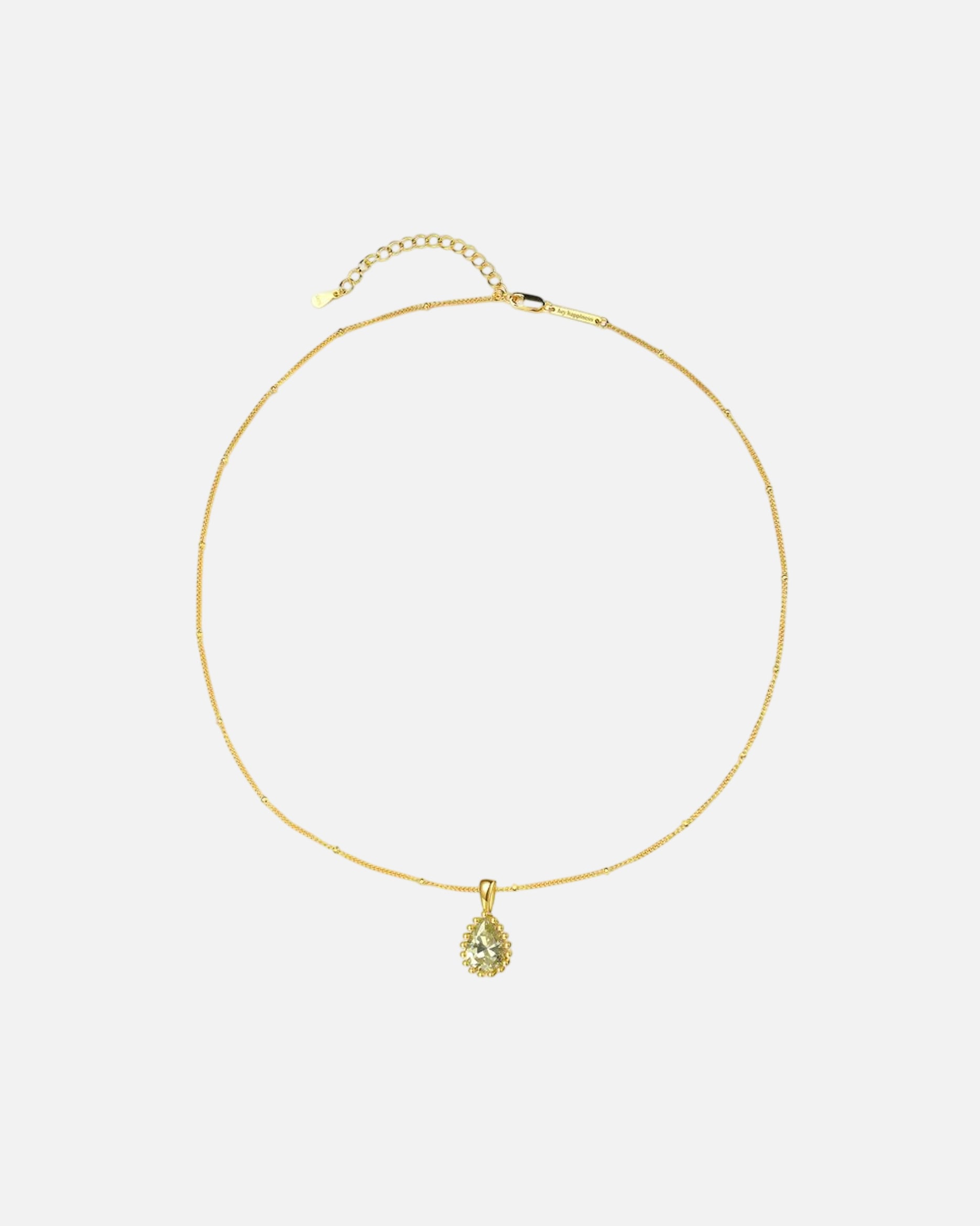 Halskette für Weiblich Hey Happiness Default Brand Line August Geburtsstein Halskette – 925 Sterling Silber Gold