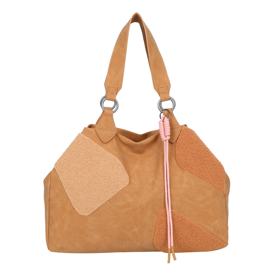 Fritzi aus Preußen Shopper Izzy Medium Limited Happy mit moderner und weicher Flockung braun Hellbraun Damen