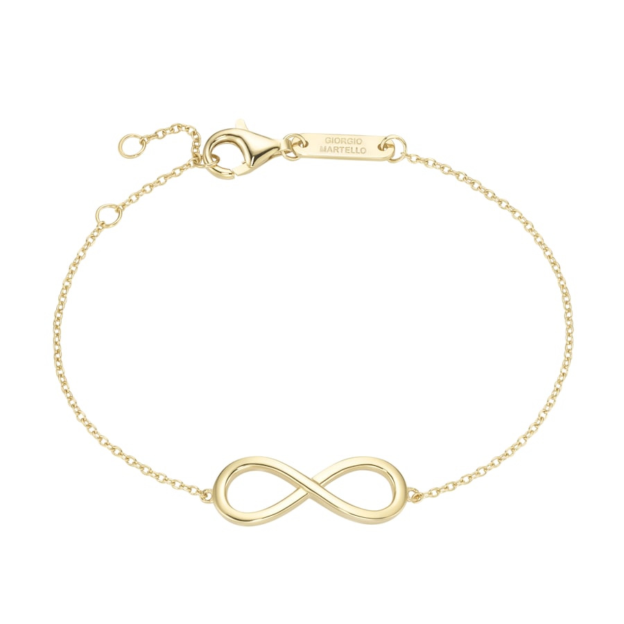 Giorgio Martello Milano Armband Infinity, Silber 925 Gold Damen