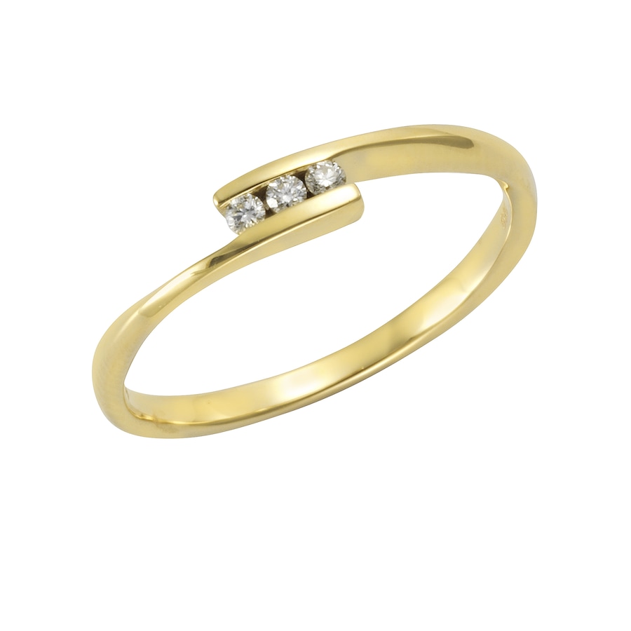 Orolino Ring 585/- Gold Brillant weiß 0,06ct. 054 (17,2) Damen