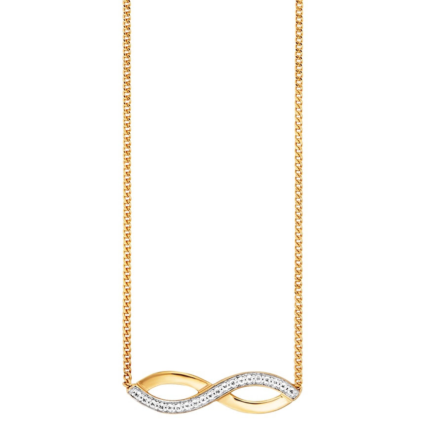 caï Collier 925/- Sterling Silber Topas 0,096ct. 42+3cm Damen