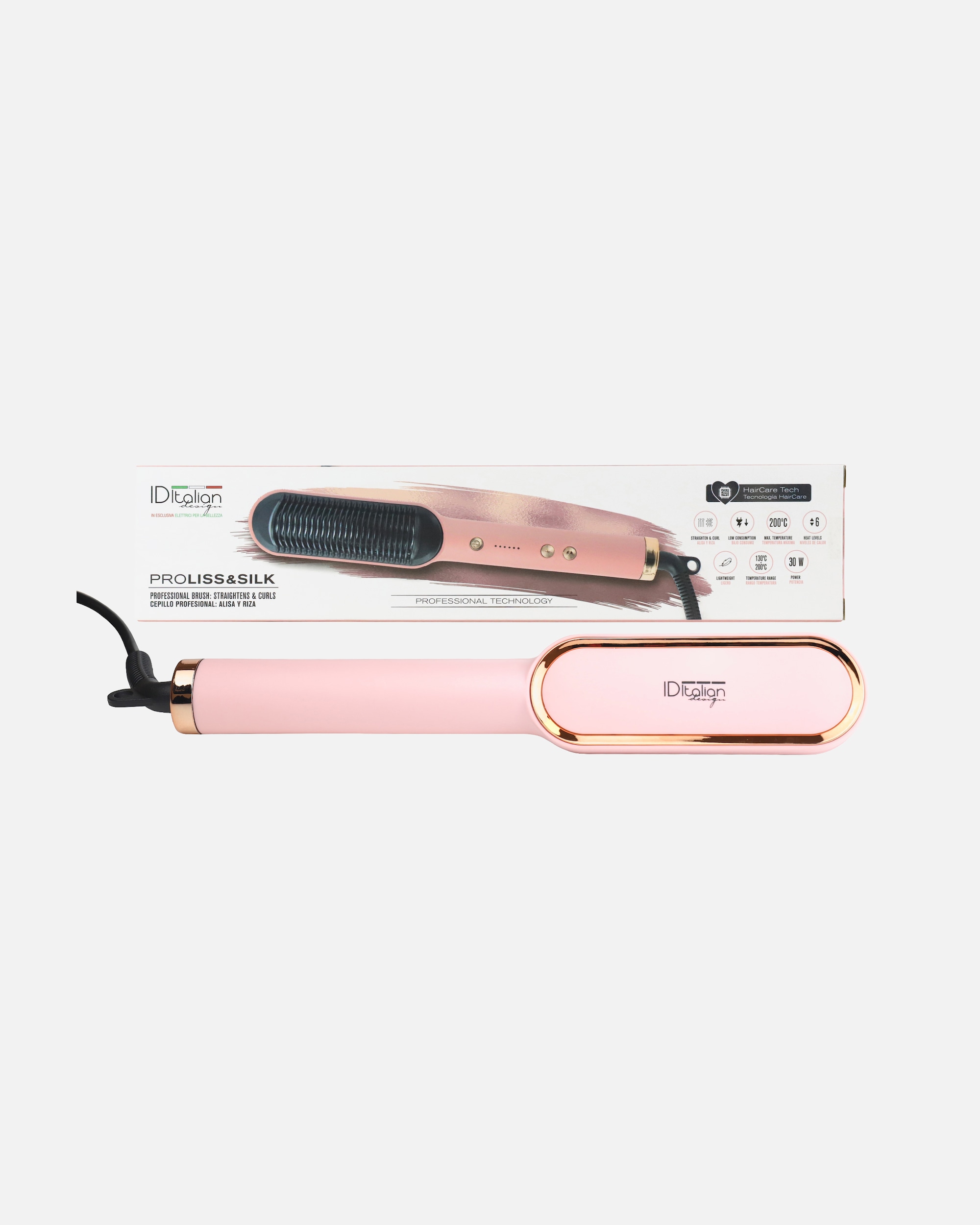 Rundbürste für Unisex Italian Design Proliss And Silk Straightening Brush . Proliss And Silk Straightening Brush .