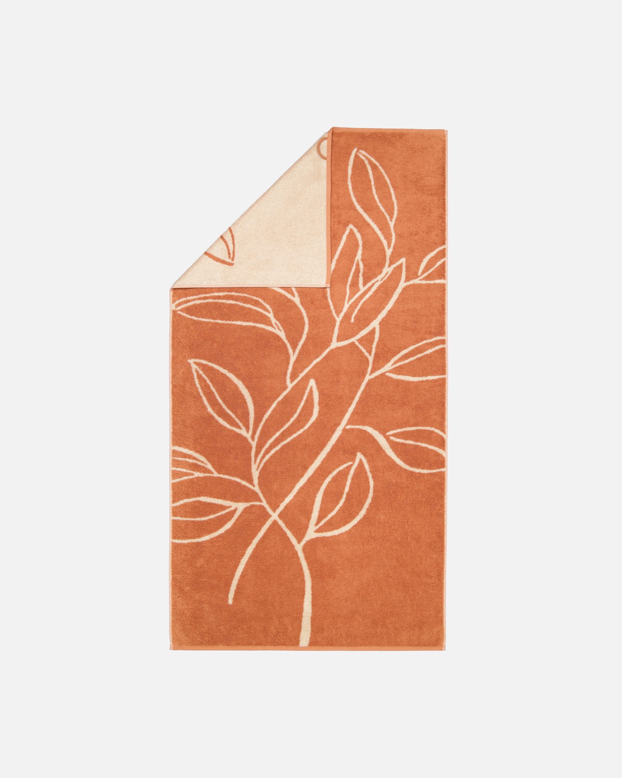 Handtuch für Unisex Cawö Cawö Handtücher Atelier Floral 6239 kupfer - 33 Duschtuch 70x140 cm
