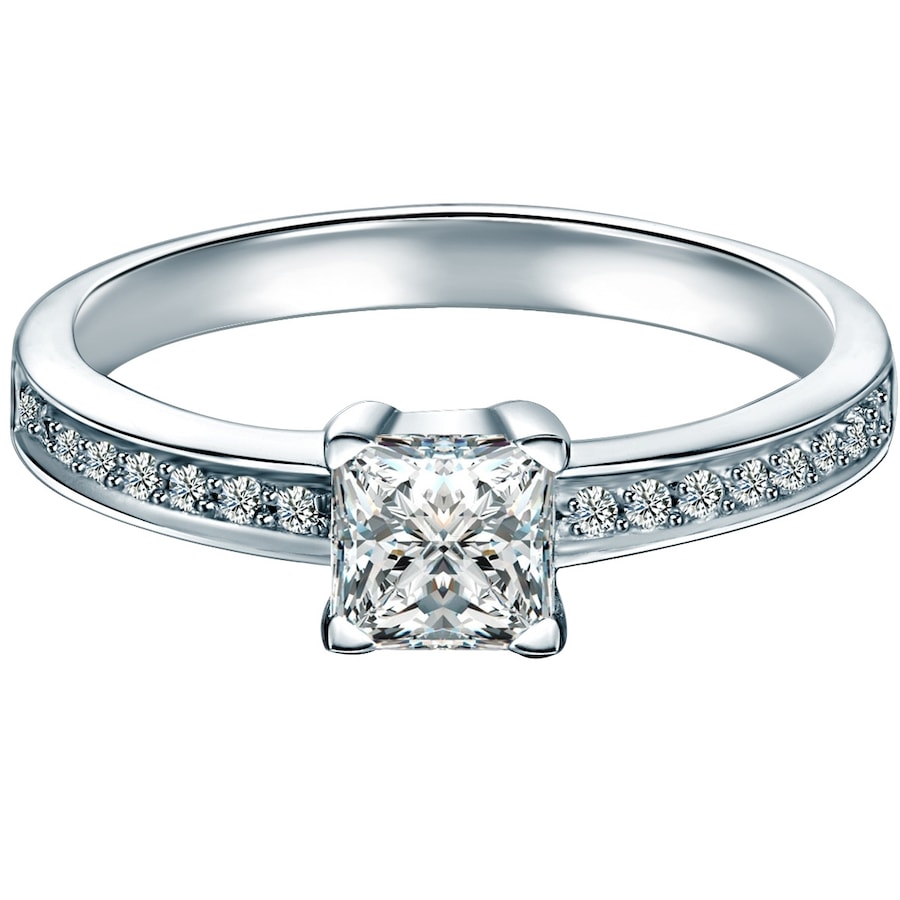 Trilani Ring aus Sterling Silber in silber mit Zirkonia 55 Damen