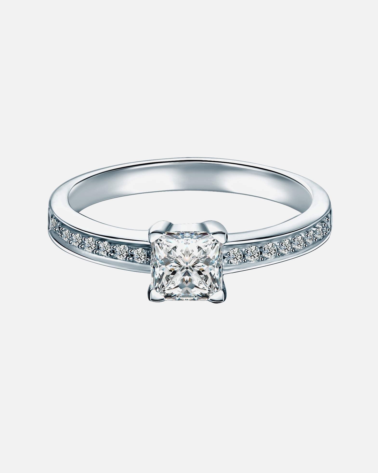 Ring für Weiblich Trilani Ring aus Sterling Silber in silber mit Zirkonia 56