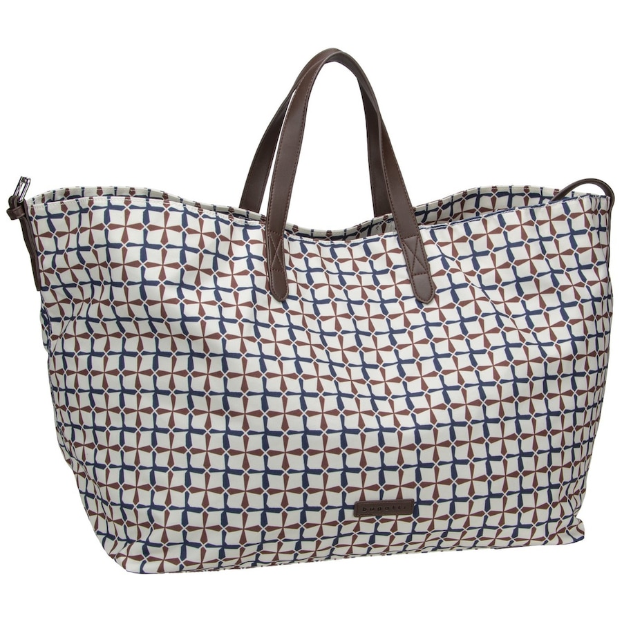 Bugatti Shopper Finn Tote Bag XL Grid Grau Damen