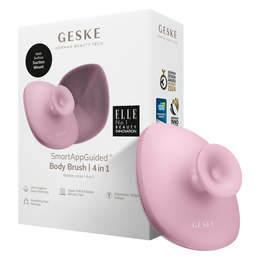 GESKE Body Brush | 4 in 1 Reinigungsbürste für den ganzen Körper Pink