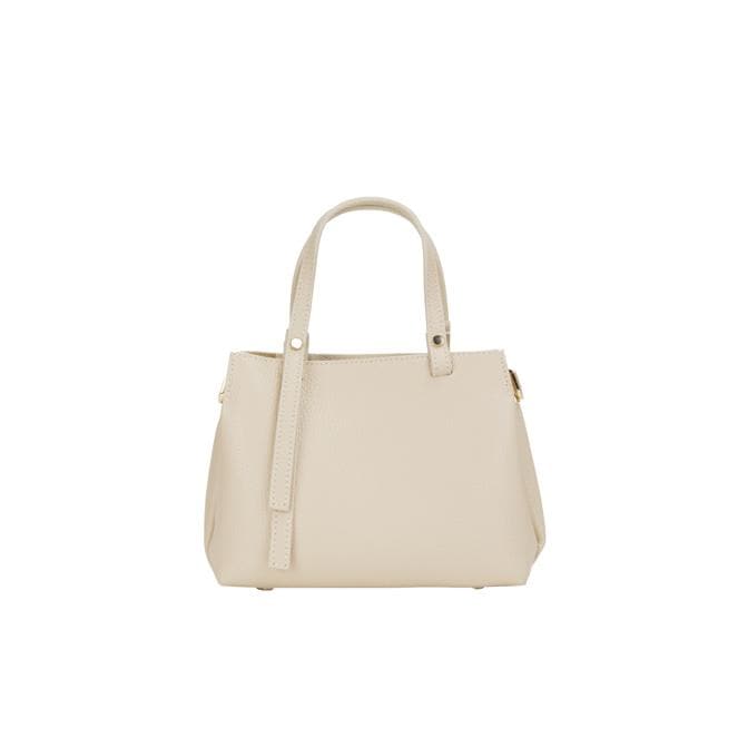 FELIPA Schultertasche aus Leder Creme Damen