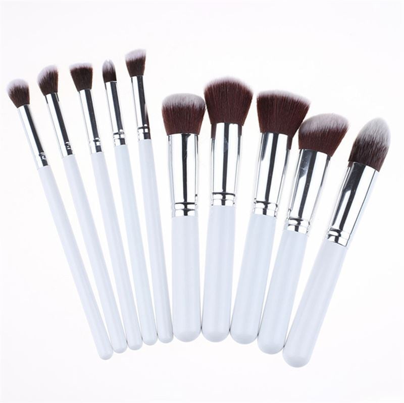 Technique Pro 10 Pieces Basic Glitz Makeup Brushes Weiß / Grey Nude