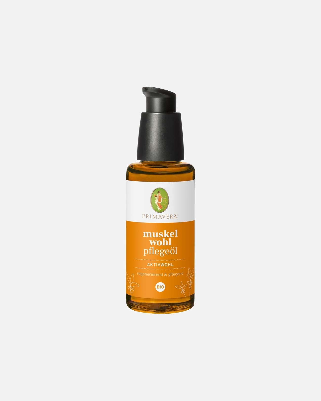 Körperöl für Weiblich Primavera Muskelwohl Pflegeöl bio 50 ml
