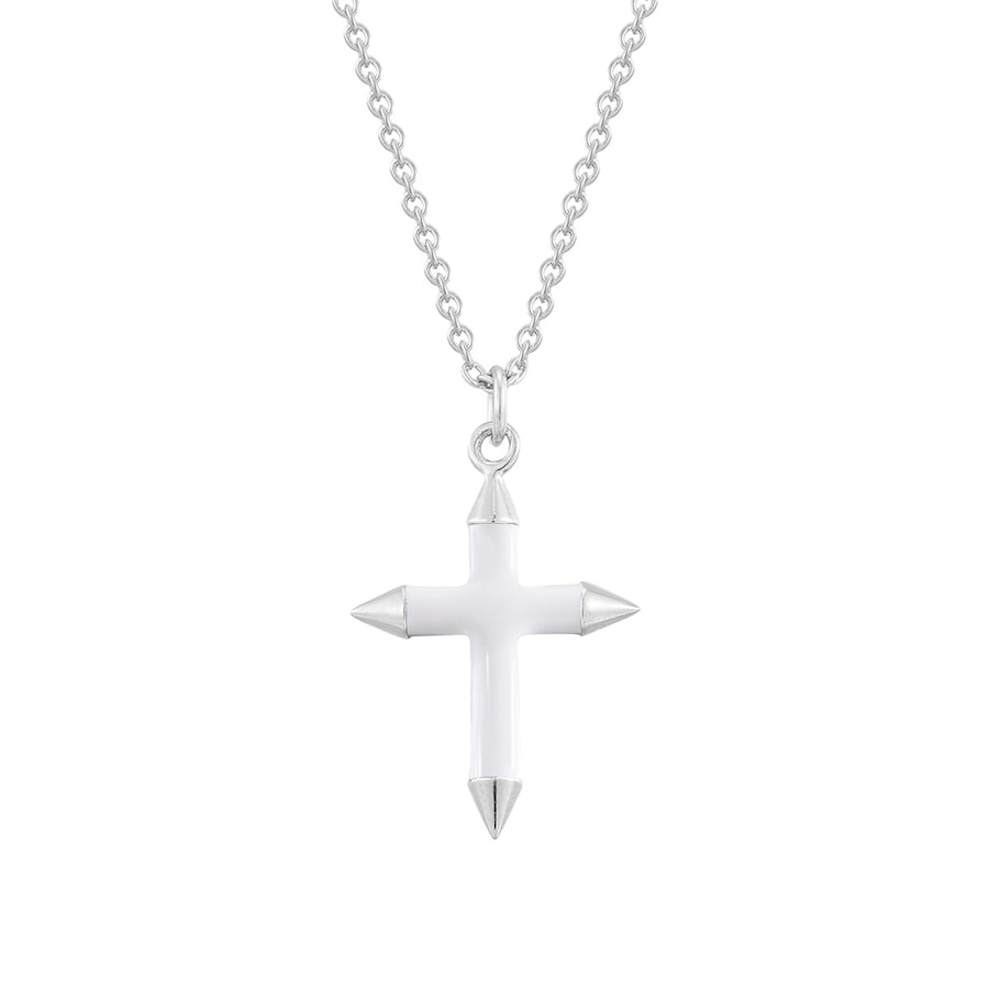 Glanzstücke München Halskette Kreuz Sterling Silber in Gelbgold 40,0 cm Basiskette + 5,0 Verlängerung Damen