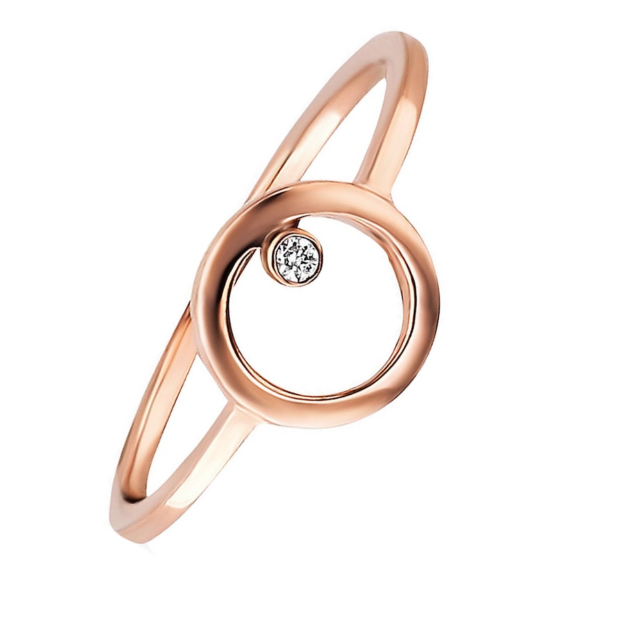 caï Ring 925/- Sterling Silber Zirkonia weiß 56 Damen