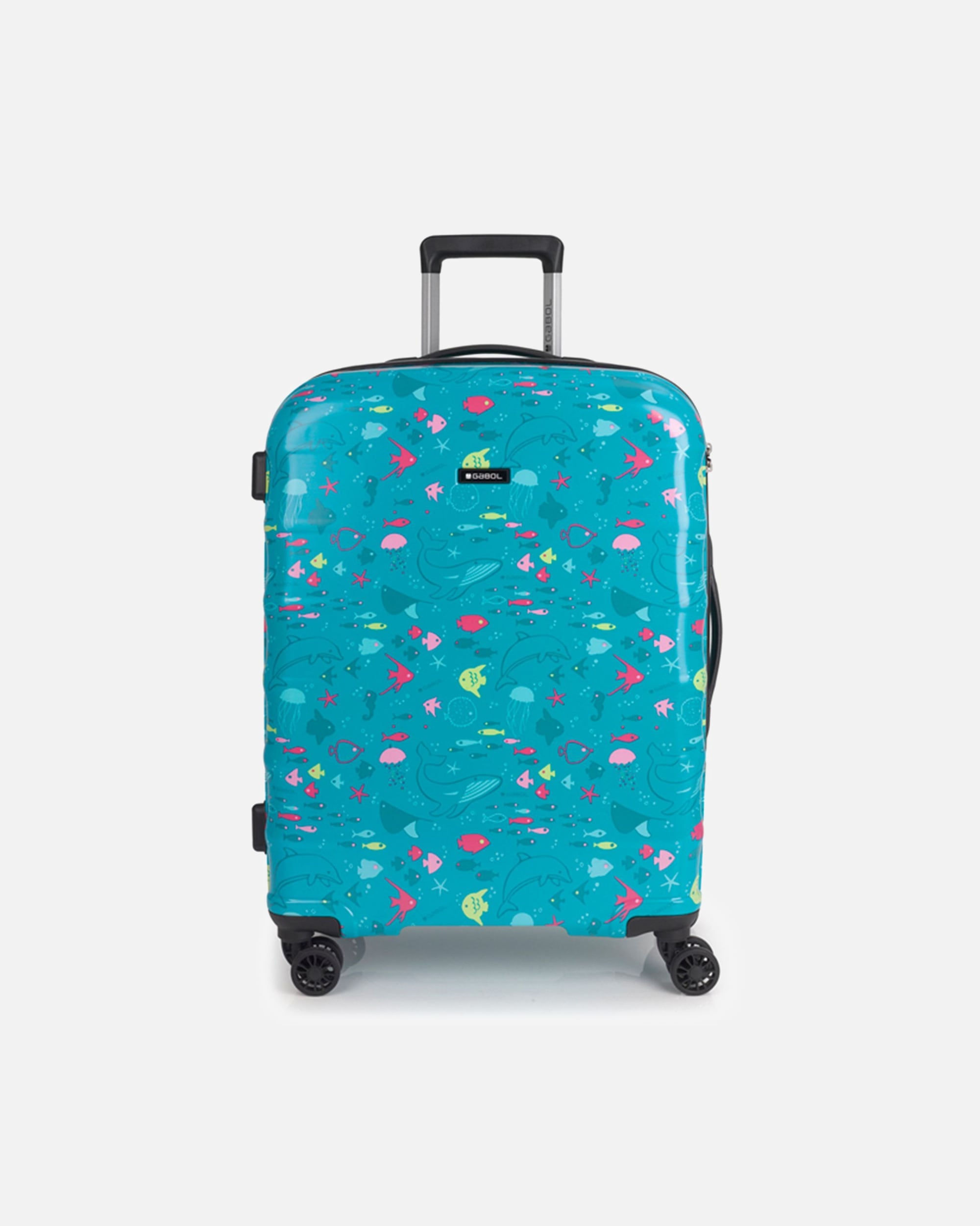 Koffer für Männlich Gabol Acqua 4 Rollen Trolley M 66 cm turquesa
