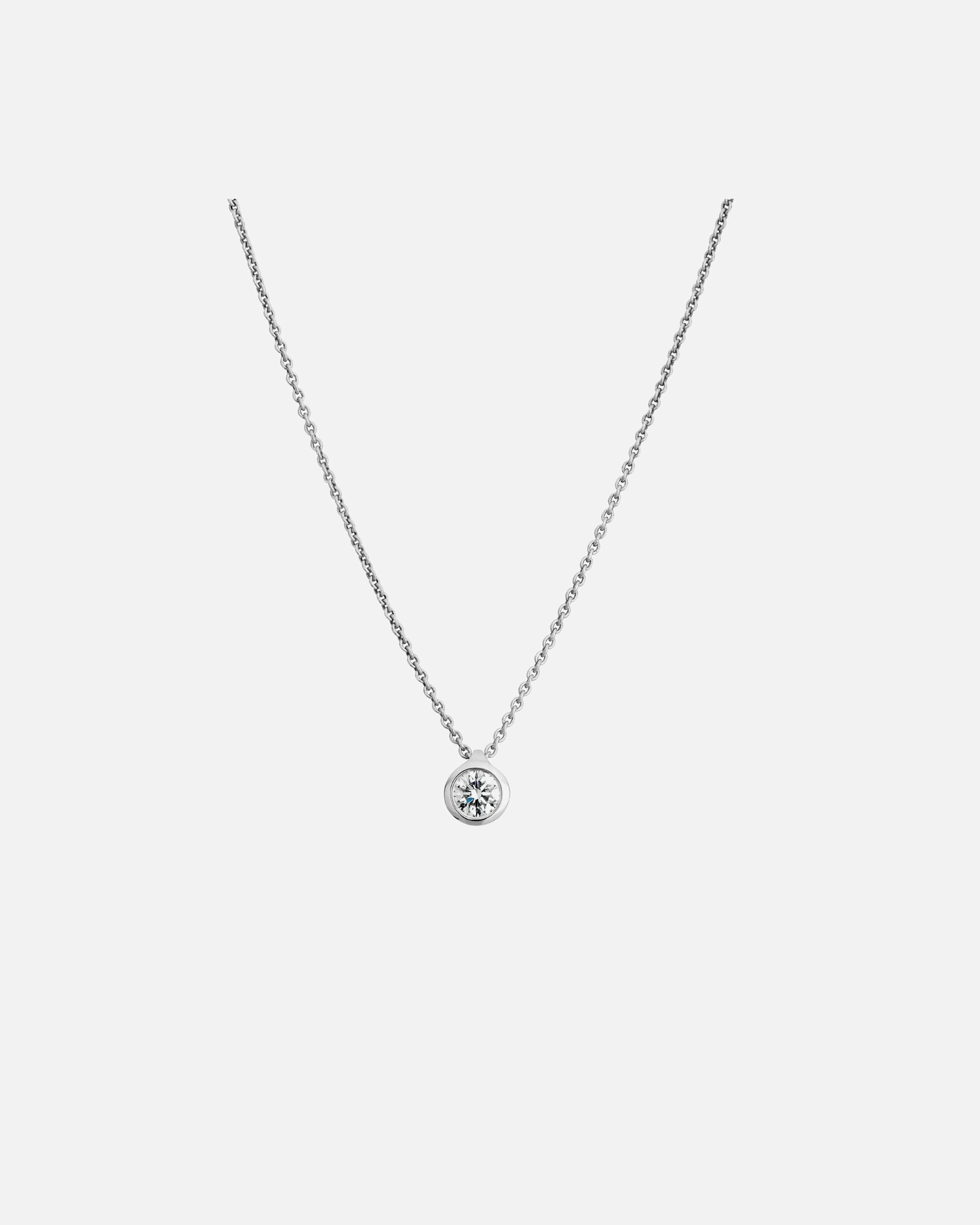 Halskette für Weiblich Lyomi Default Brand Line Collier 585/- Gold Diamant Lab Grown weiß 0,25ct. weiß