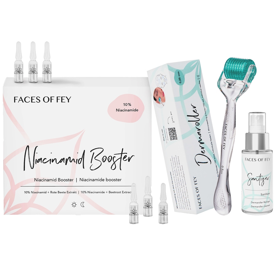 FACES OF FEY Dermaroller Set Basic Niacinamid 0,25mm