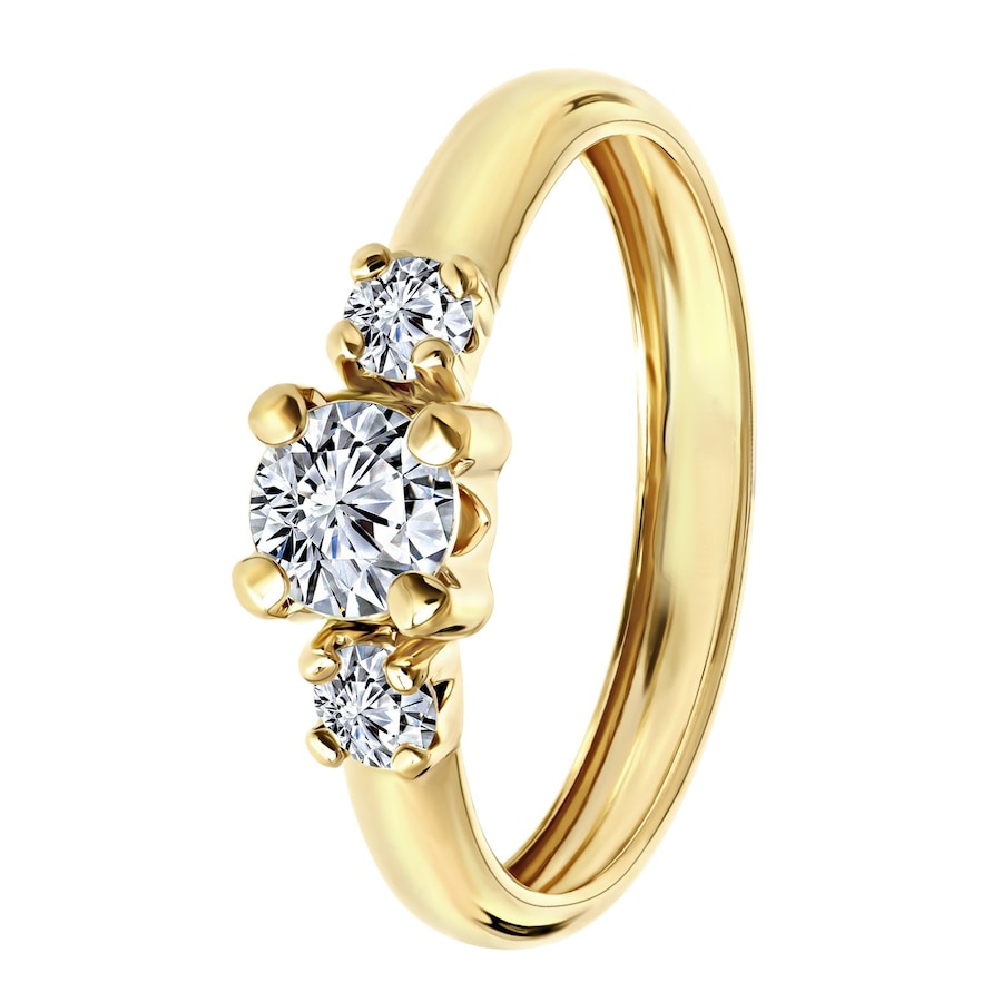 Lucardi Ringe 9 carat Gold - 52mm Damen