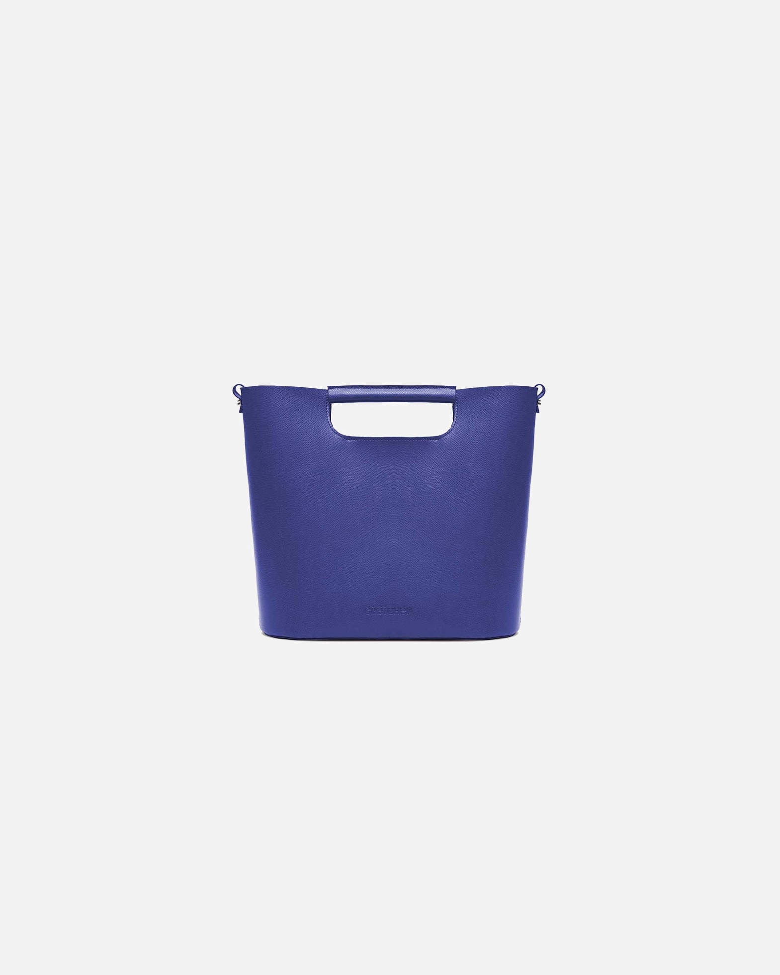 Umhängetasche für Unisex Gretchen Schultertasche Crocus Shoulderbag aus italienischem Rindsleder blau