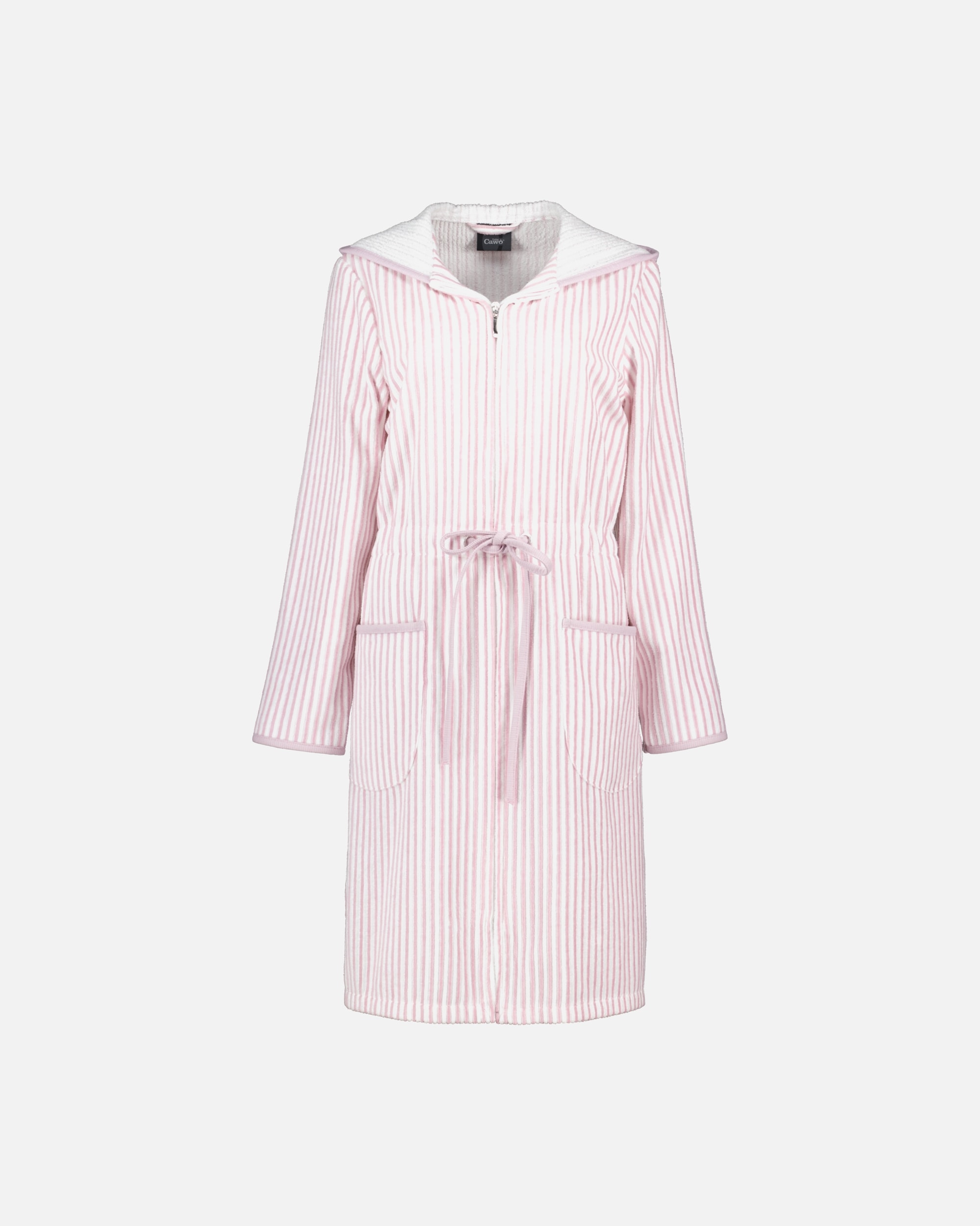 Bademantel für Weiblich Cawö Cawö Bademäntel Damen Reißverschluss 6416 malve - 22 L