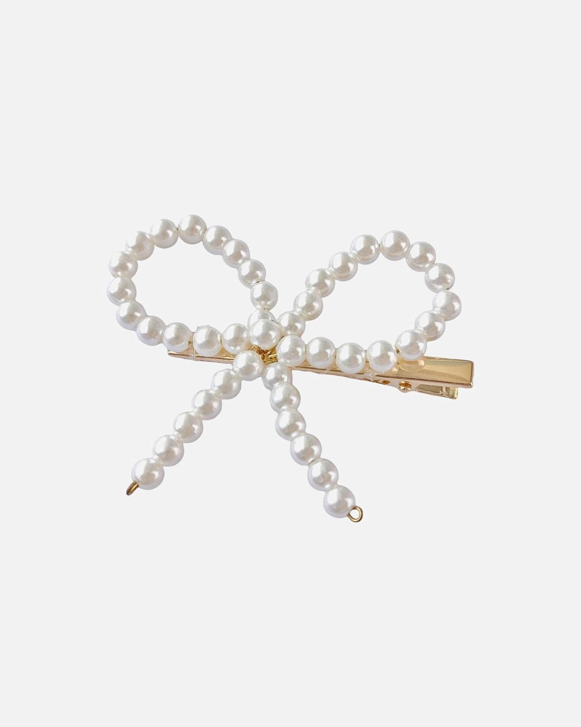 Haarklammer für Unisex SOHO Beau Haarspange Gold/Weiß